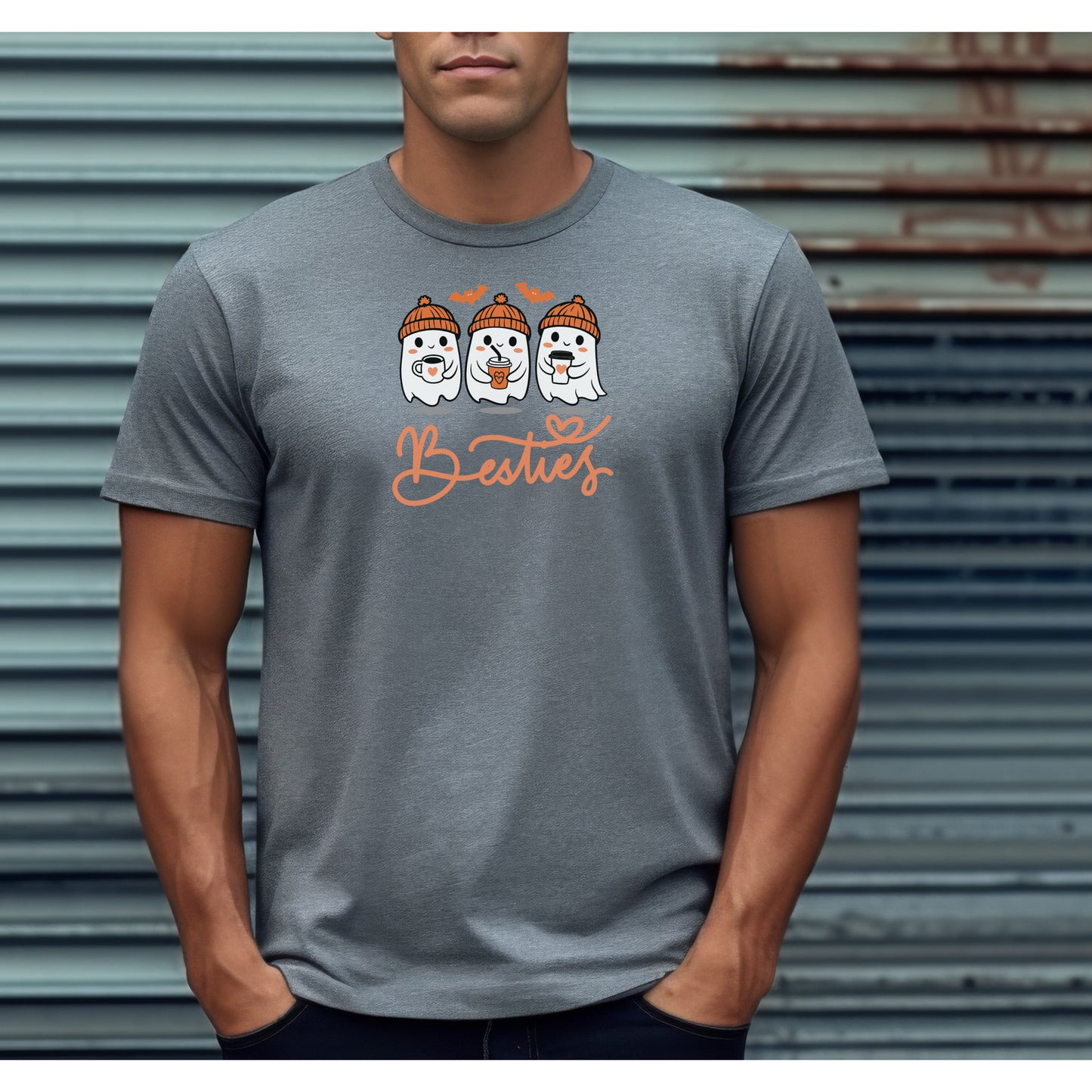 Halloween Boo Trio Tshirt, ghost shirt, bestie tshirt, halloween tshirt, fall tshirt, unisex shirt, spooky halloween shirt
