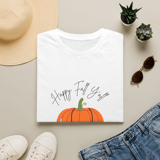 Happy Fall Y'all Pumpkin T-Shirt