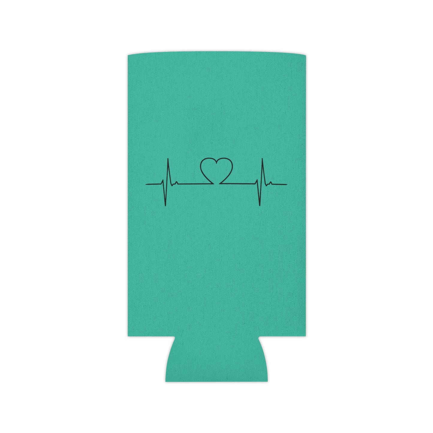 Rotor Life Can Cooler — Helicopter Pilot Drink Koozie with Heartbeat Design