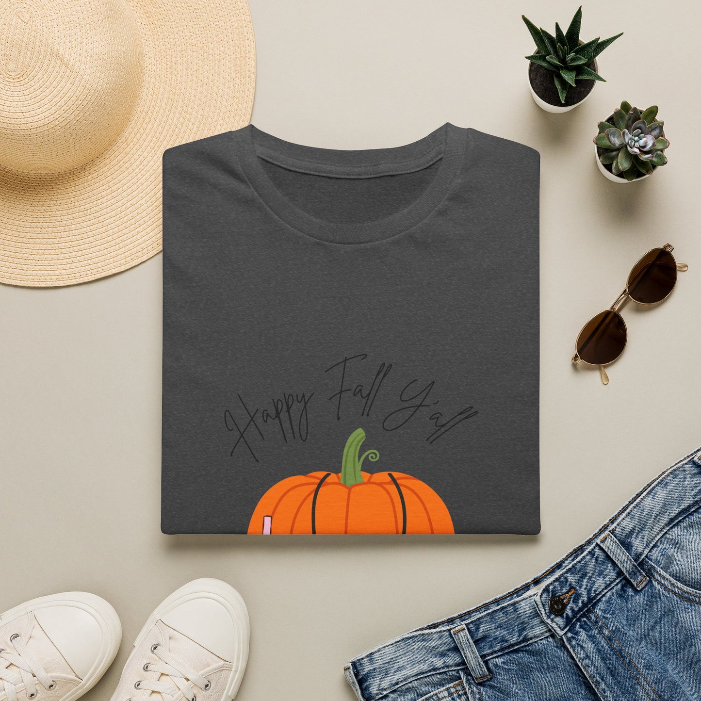 Happy Fall Y'all Pumpkin T-Shirt