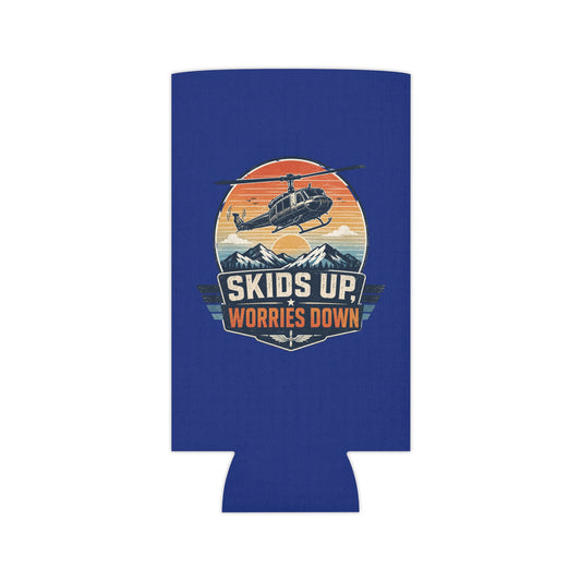 Can Cooler — "Skids Up, Worries Down" Helicopter Camp Cooler