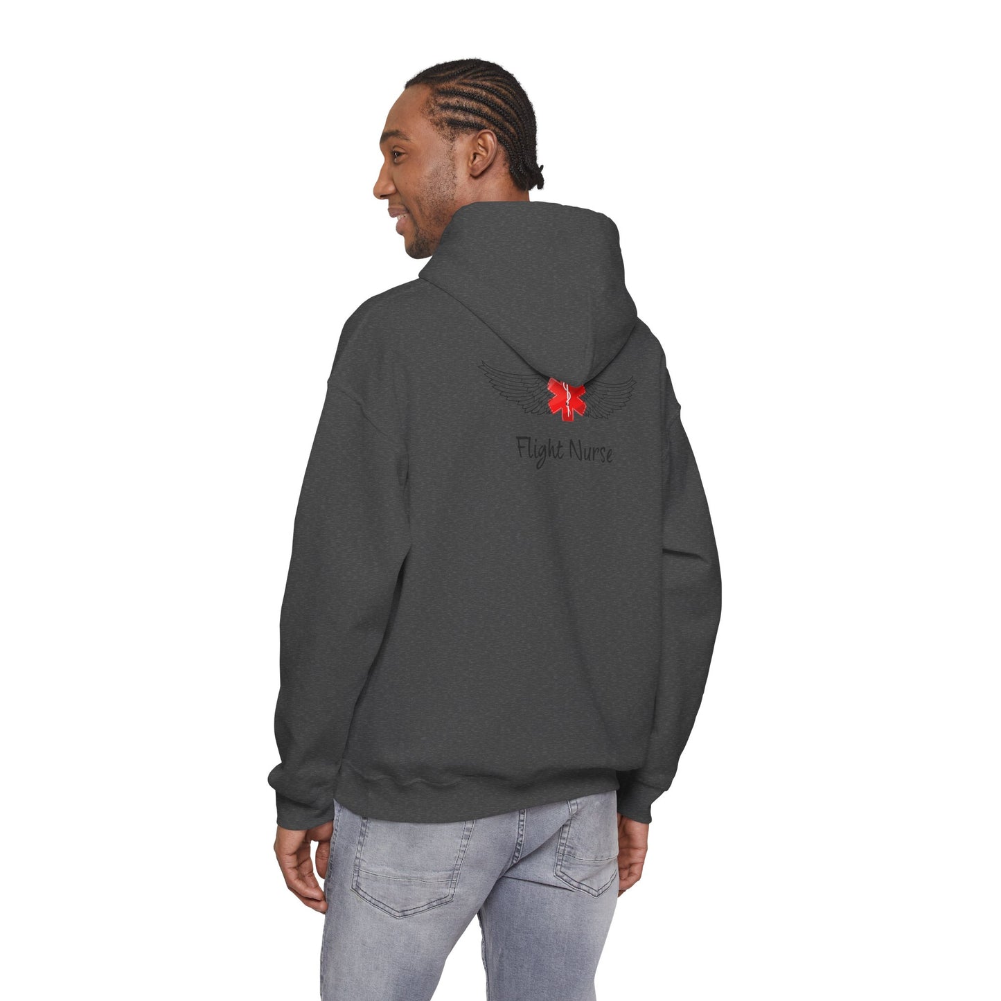 Flight Nurse Wings Hooded Sweatshirt
