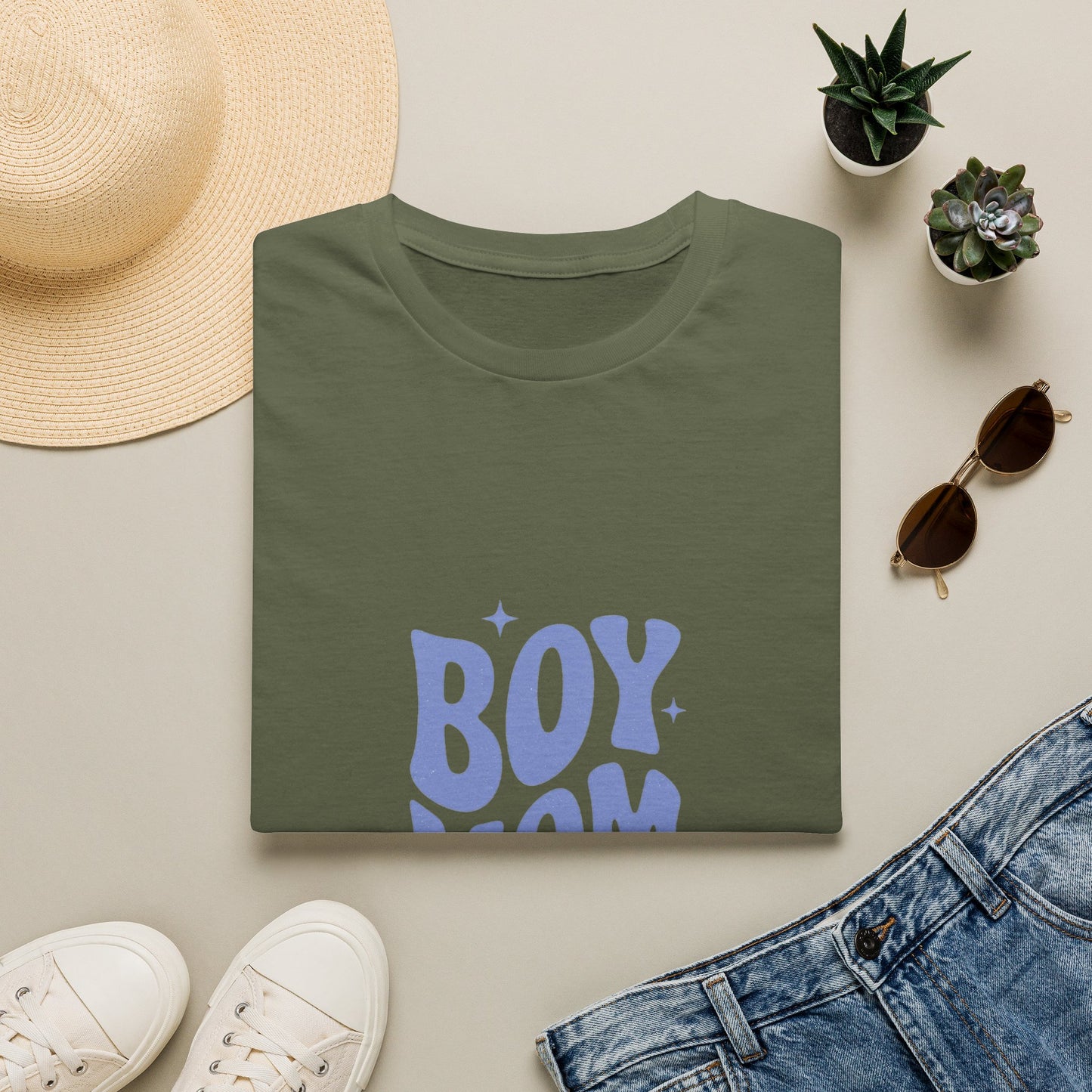 Boy Mom T-Shirt — Retro Lilac "Boy Mom Club" Tee