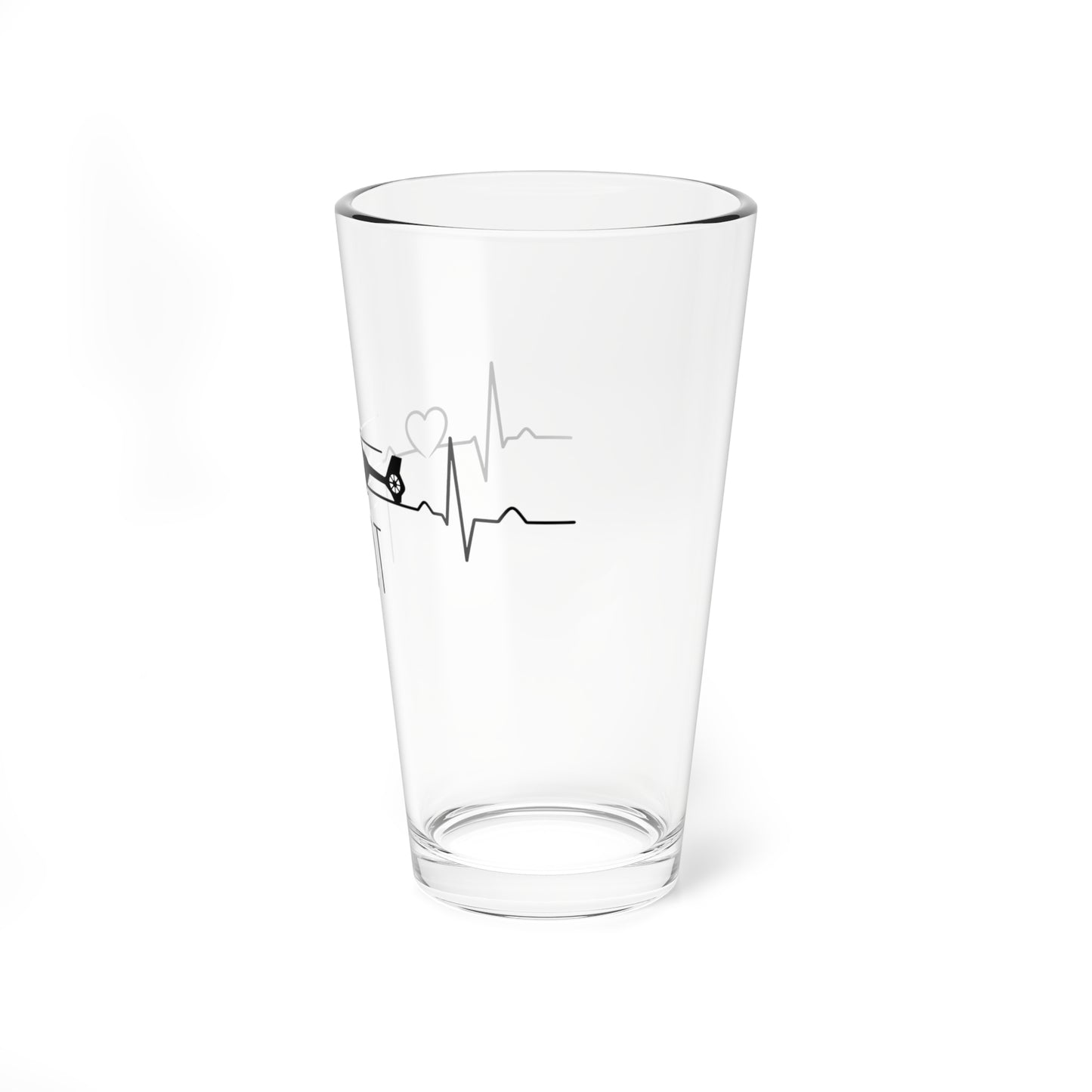 Pilot Heartbeat Mixing Glass — 16oz Helicopter Drink Pint