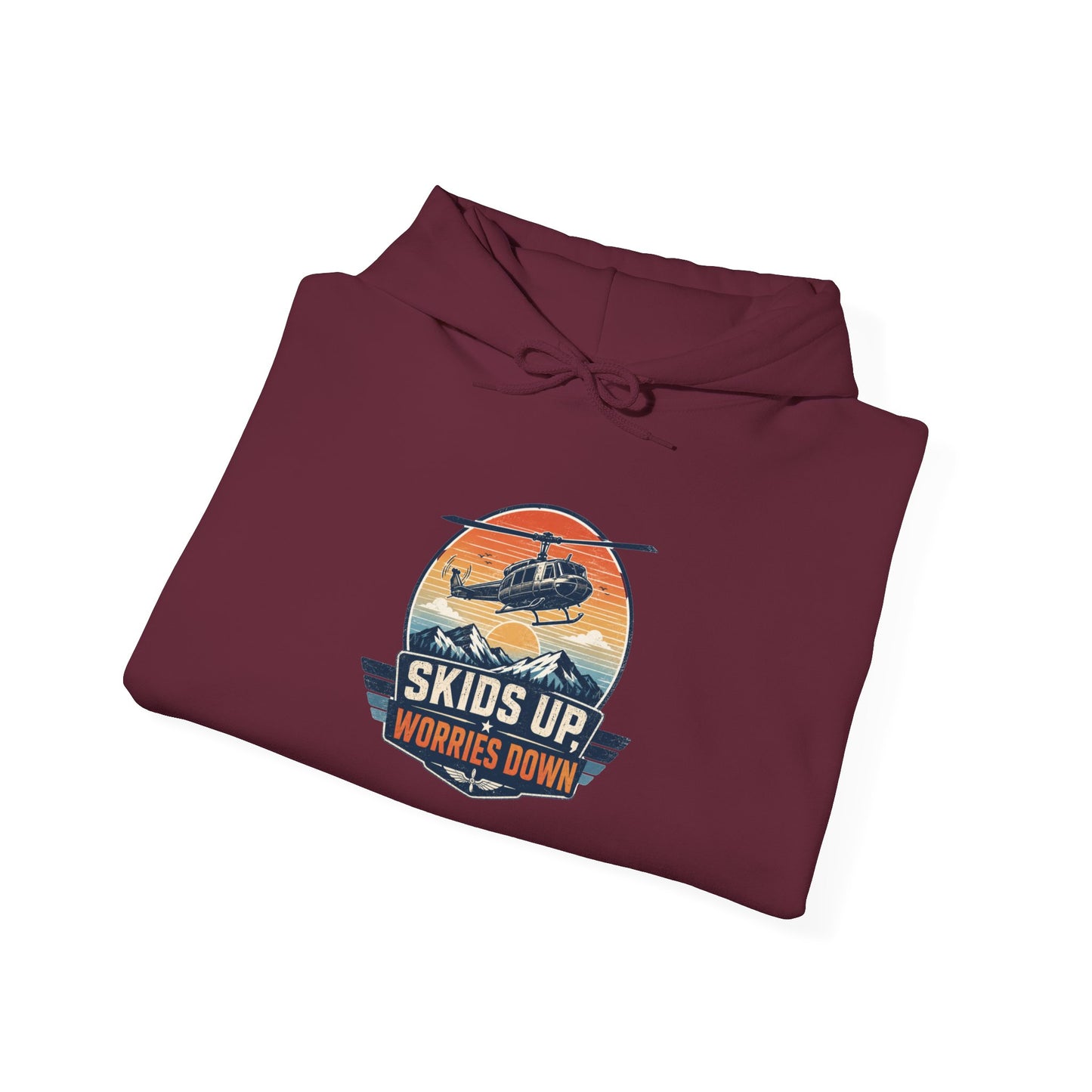 Skis Up Worries Down Hoodie HEMS Hoodie