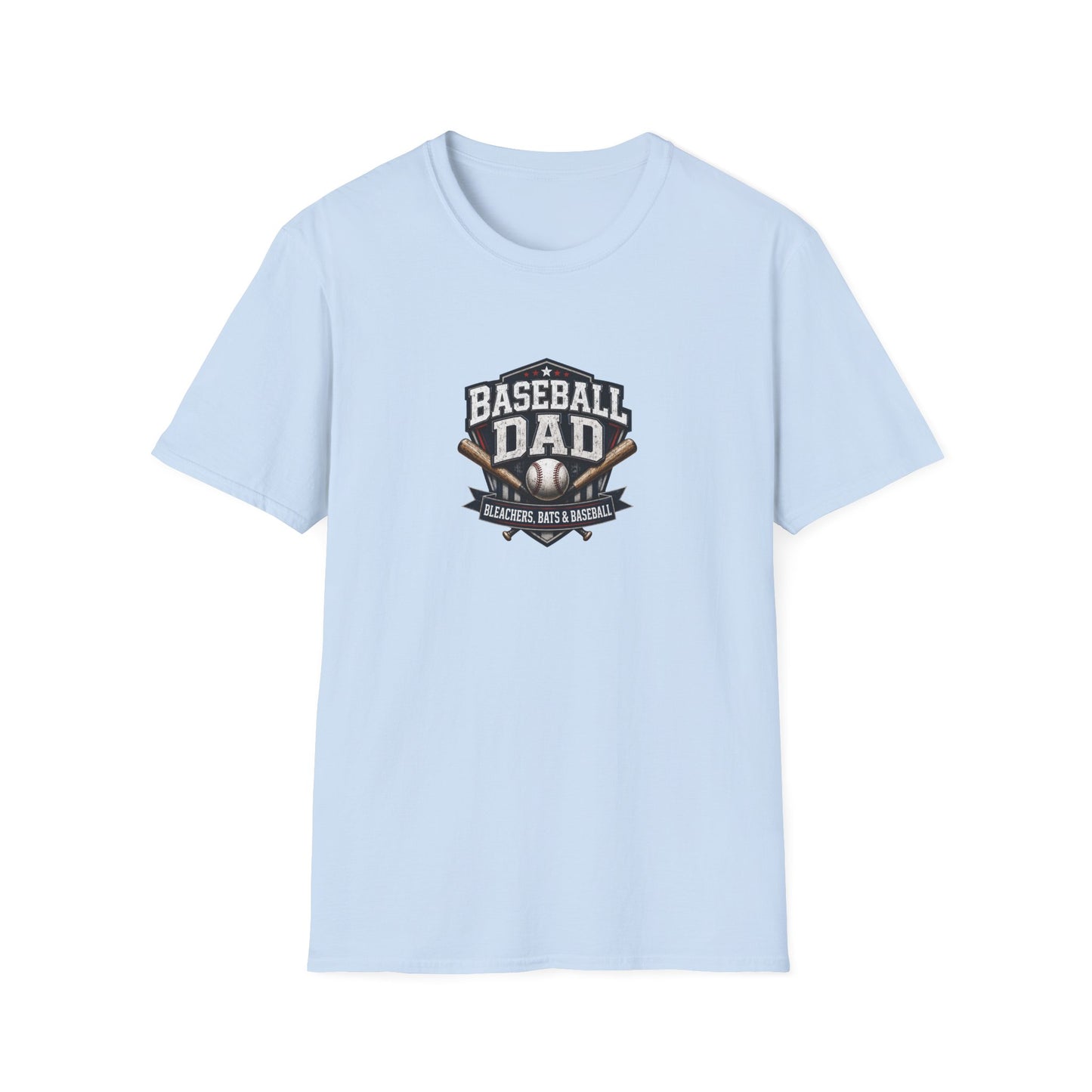Baseball Dad T-Shirt — Stands, Bats & Baseball Design