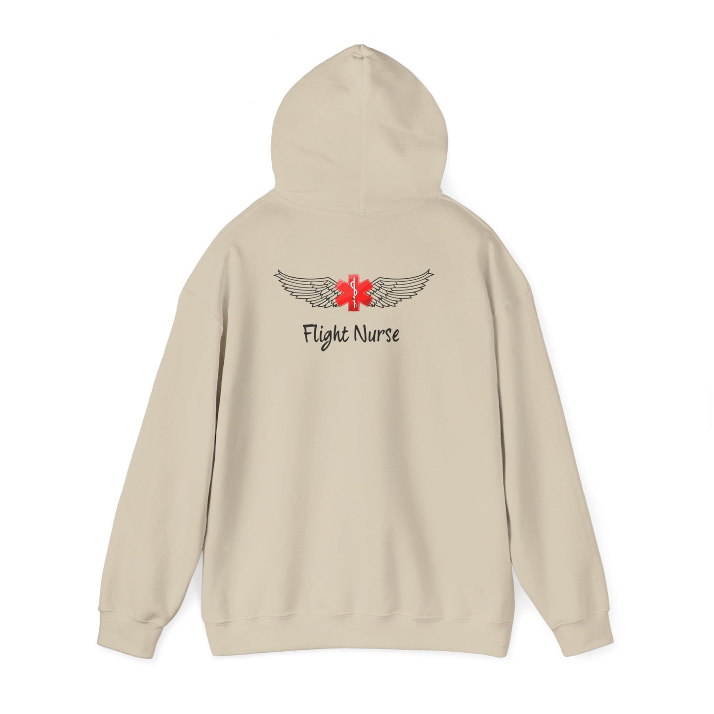 Flight Nurse Wings Hooded Sweatshirt