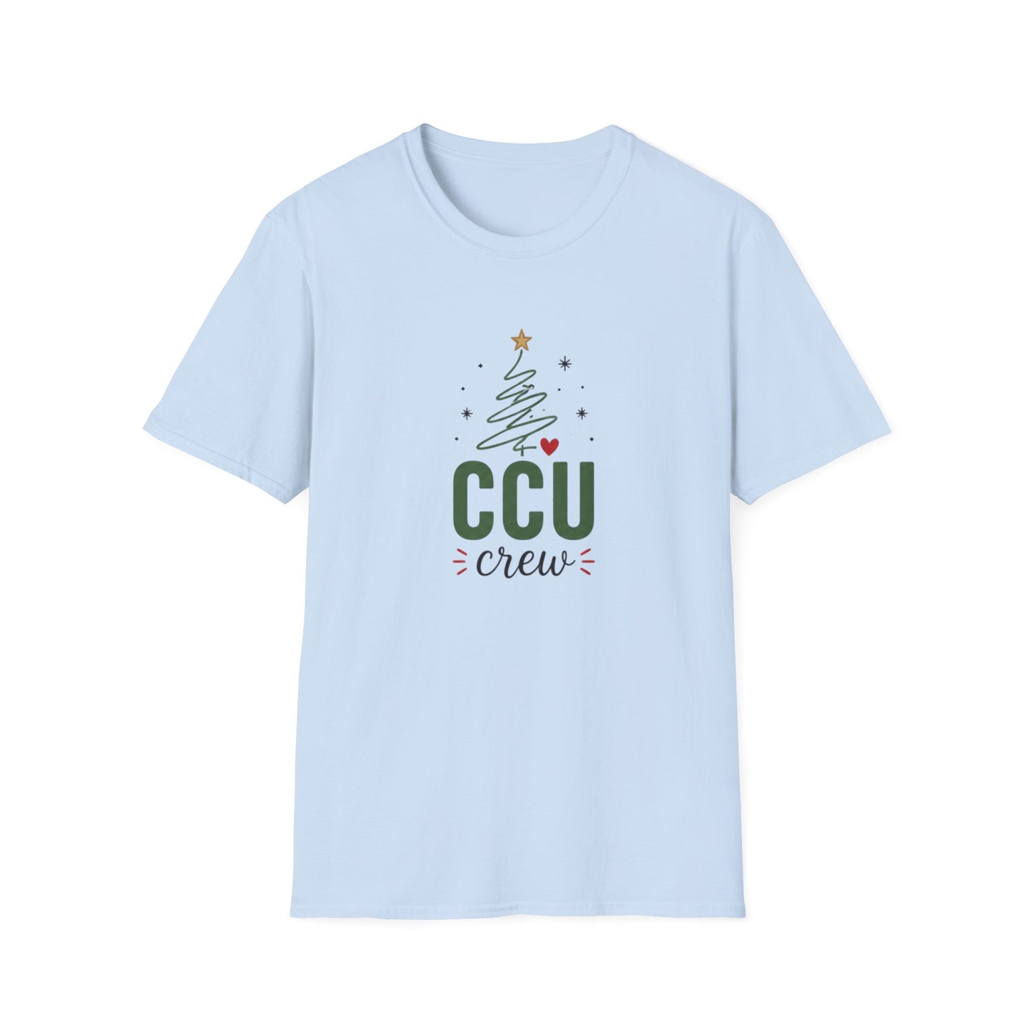 CCU Crew Christmas T-Shirt — Festive Tree Holiday Tee