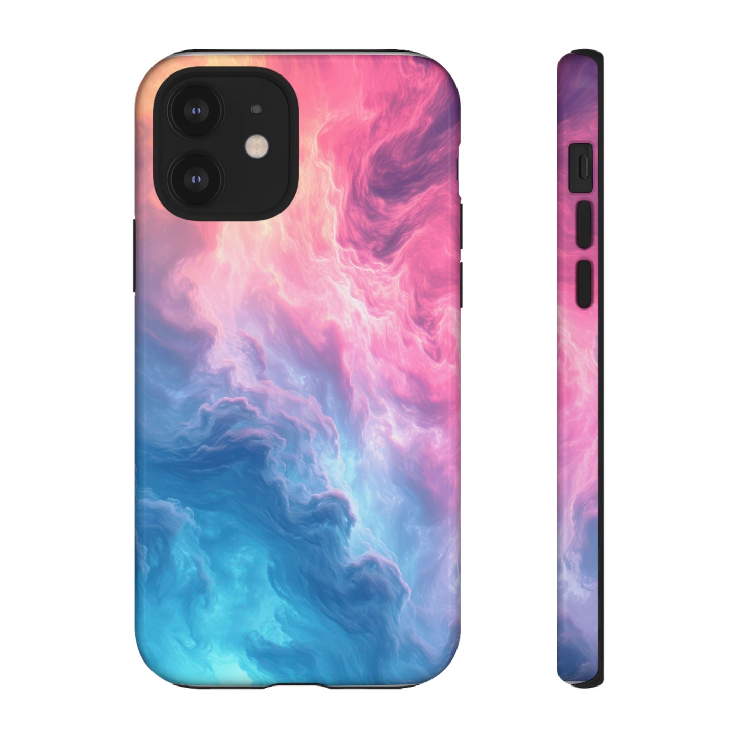 Pink Blue Nebula Phone Case, Tough Phone Case, clouds, pretty cloud case, girly phone case, iphone case, samsung phone case, sky view