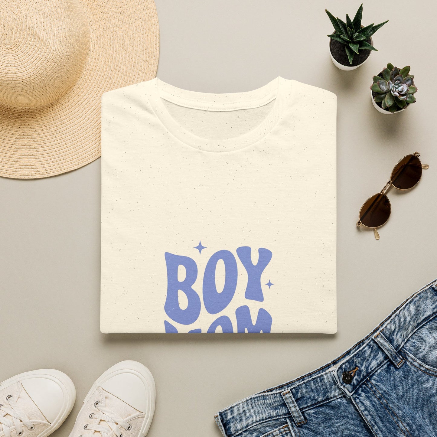 Boy Mom T-Shirt — Retro Lilac "Boy Mom Club" Tee