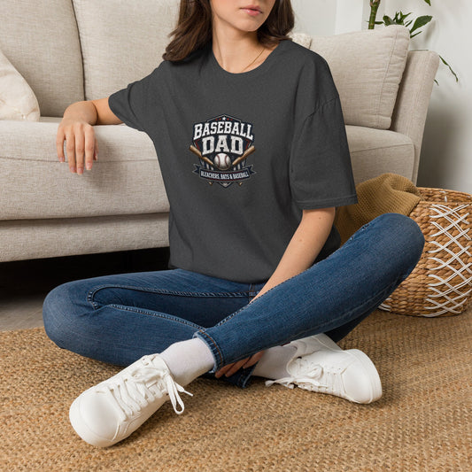 Baseball Dad T-Shirt — Stands, Bats & Baseball Design