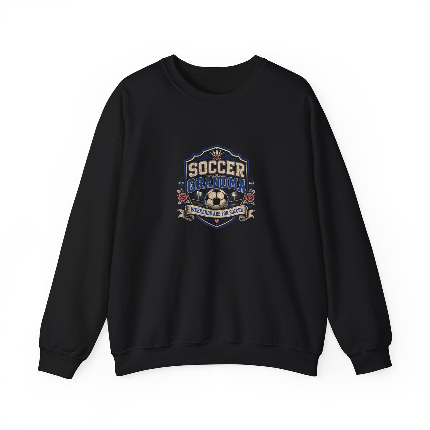 Soccer Grandma Crewneck Sweatshirt – Soccer Mom/Grandma Badge Design