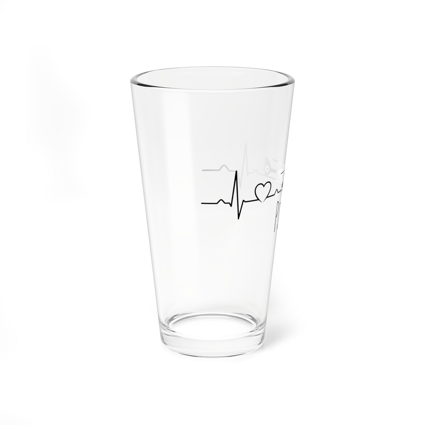 Pilot Heartbeat Mixing Glass — 16oz Helicopter Drink Pint