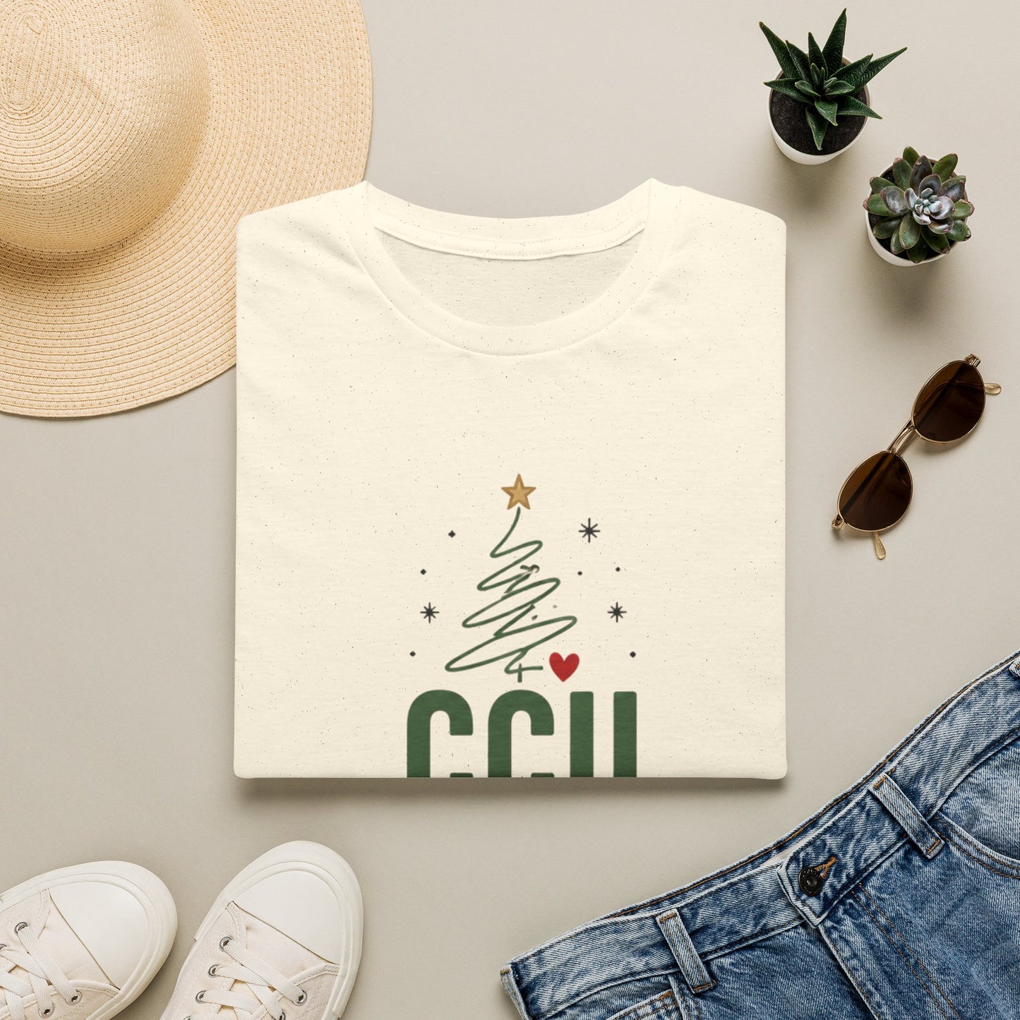 CCU Crew Christmas T-Shirt — Festive Tree Holiday Tee