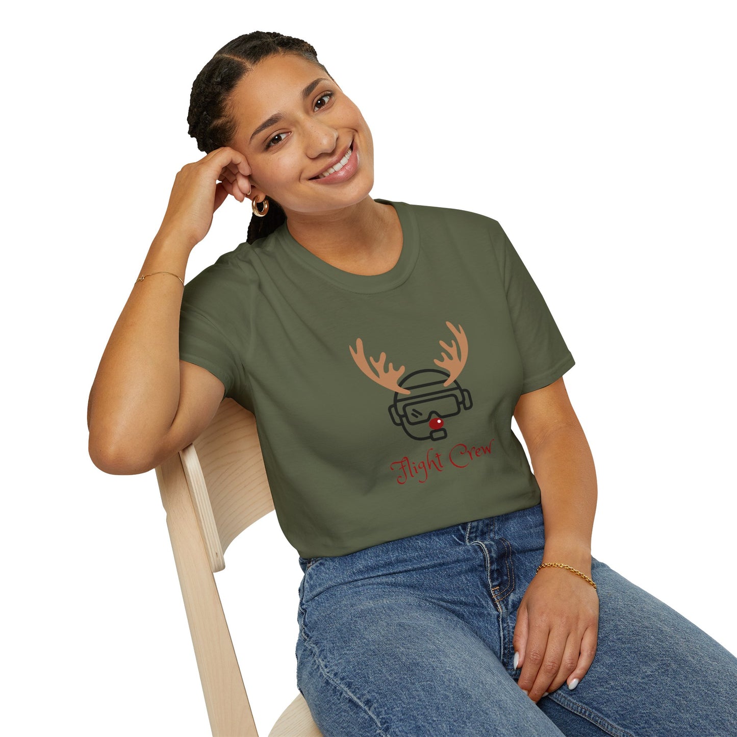 Flight Crew Reindeer T-Shirt