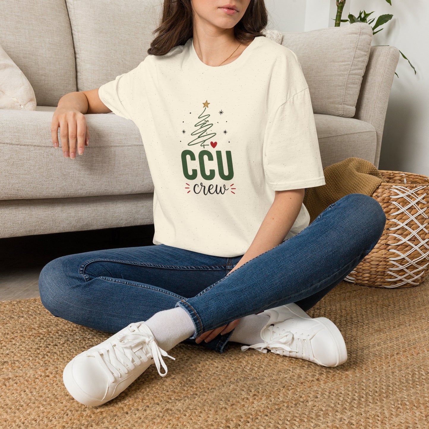CCU Crew Christmas T-Shirt — Festive Tree Holiday Tee