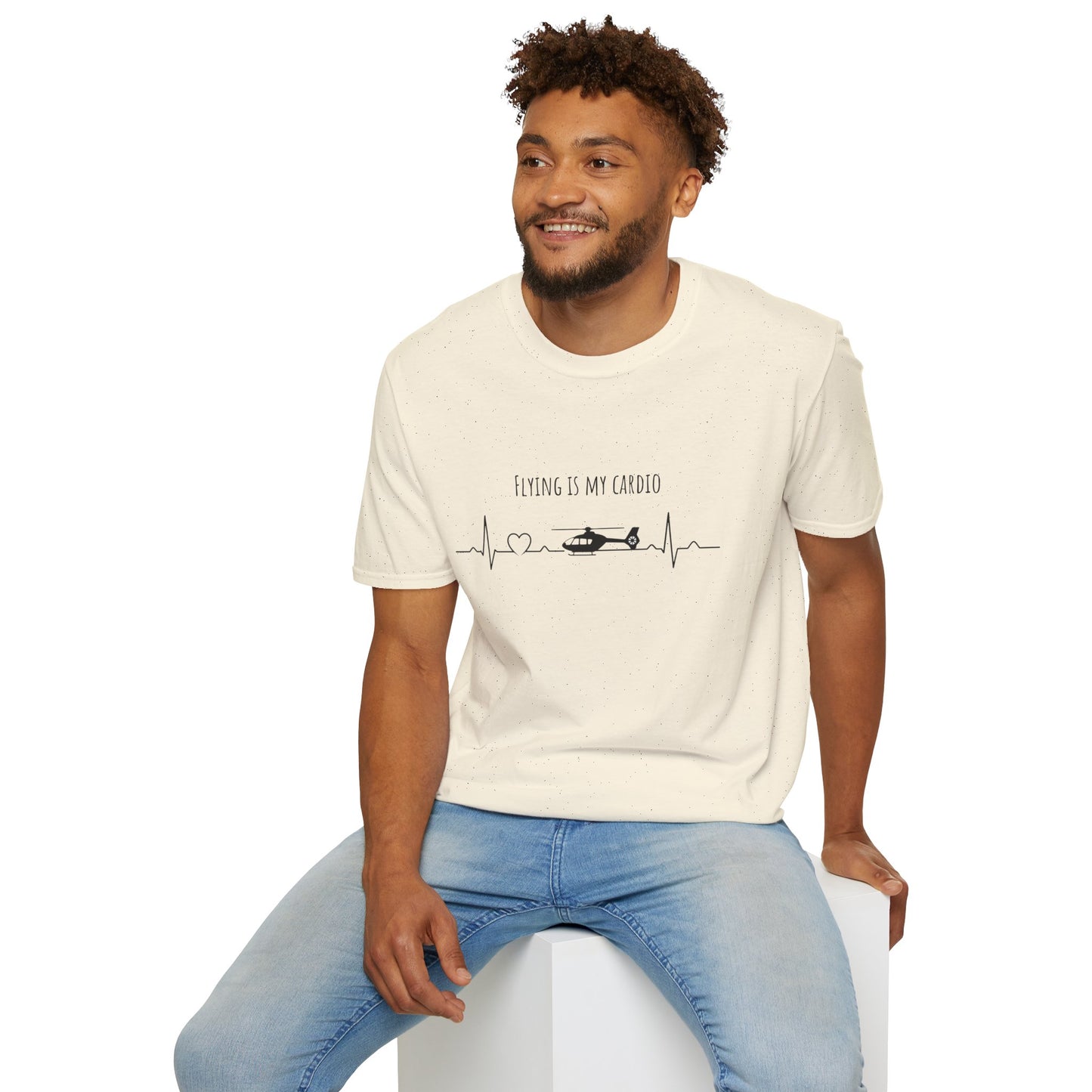 Flying Is My Cardio Helicopter T-Shirt — Pilot & Aviation Lover Tee