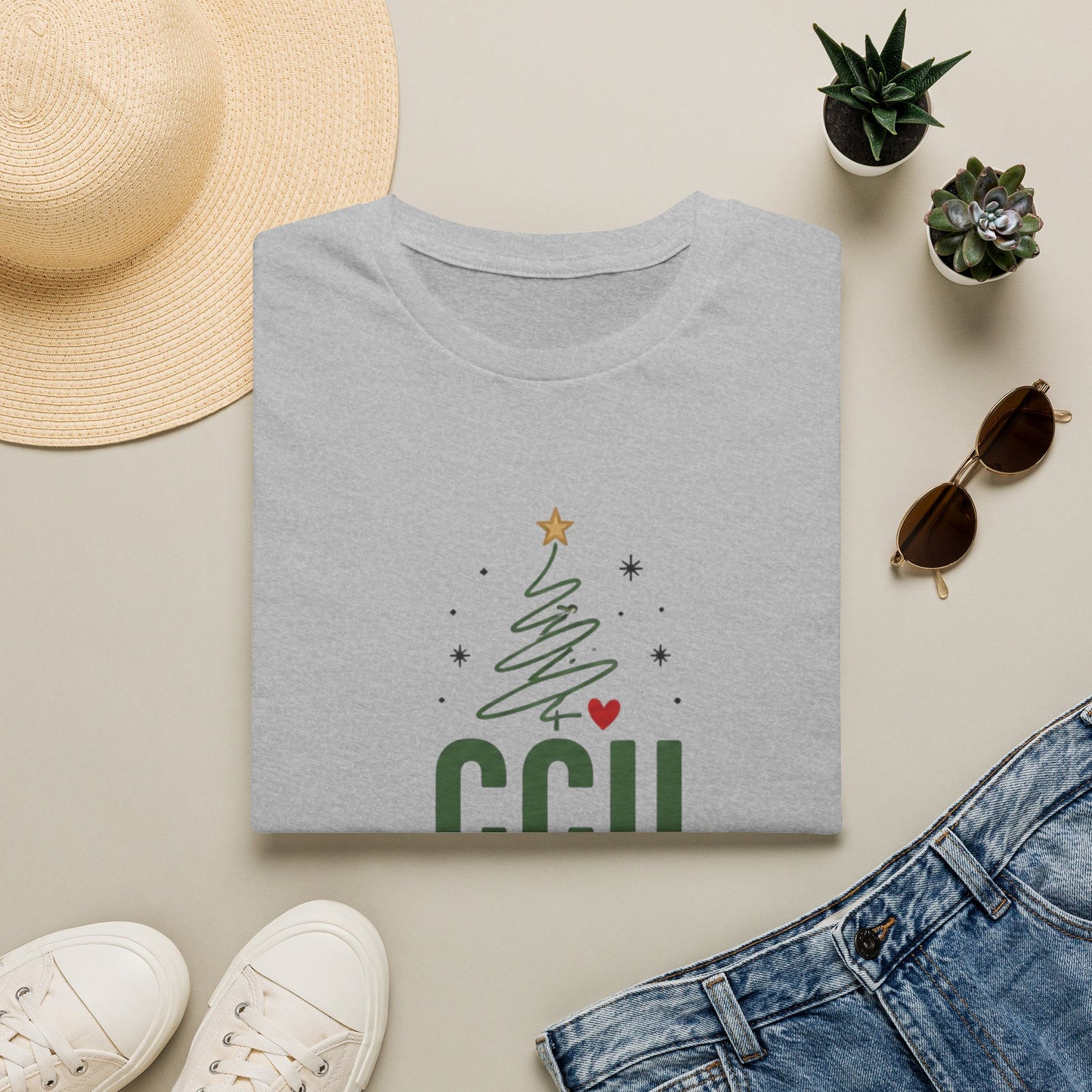 CCU Crew Christmas T-Shirt — Festive Tree Holiday Tee