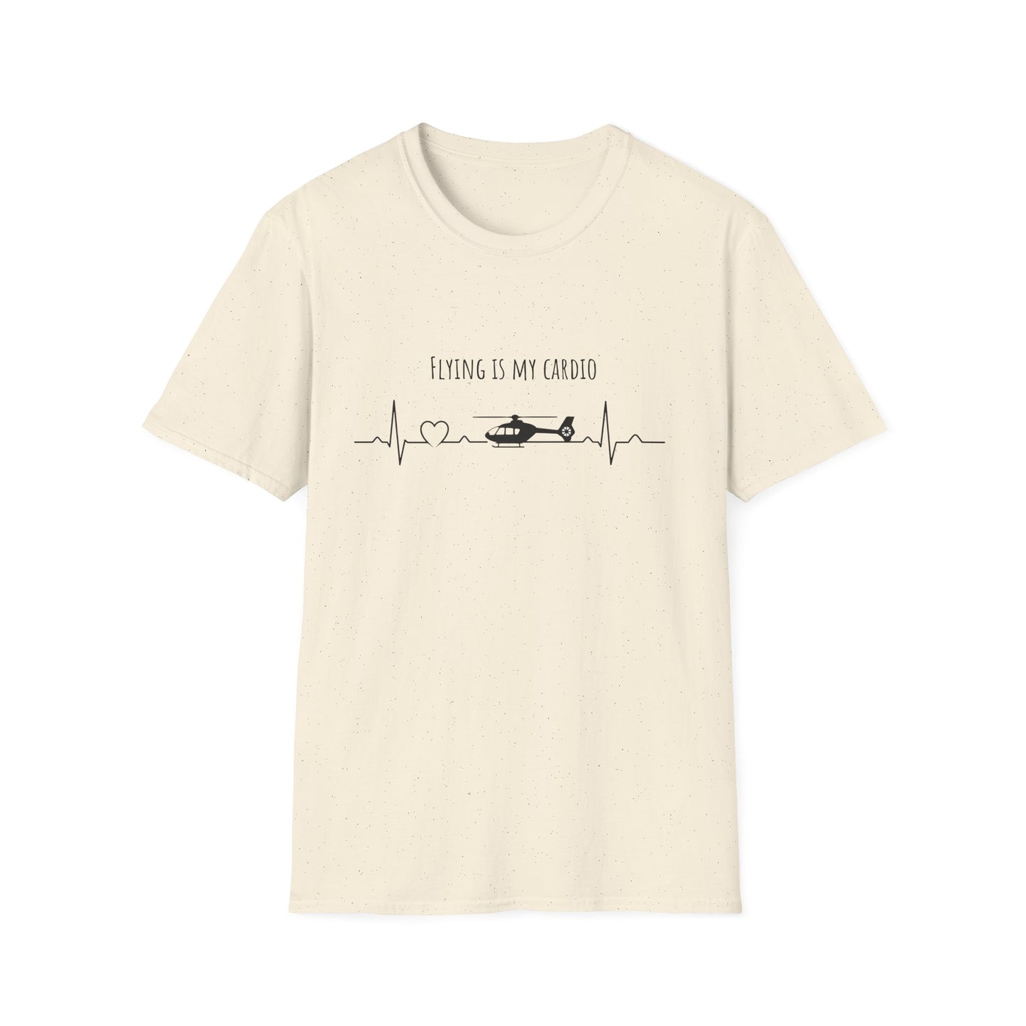 Flying Is My Cardio Helicopter T-Shirt — Pilot & Aviation Lover Tee
