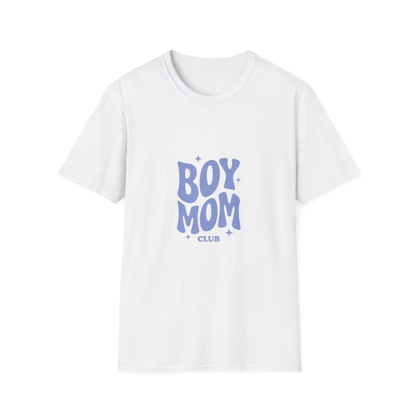 Boy Mom T-Shirt — Retro Lilac "Boy Mom Club" Tee