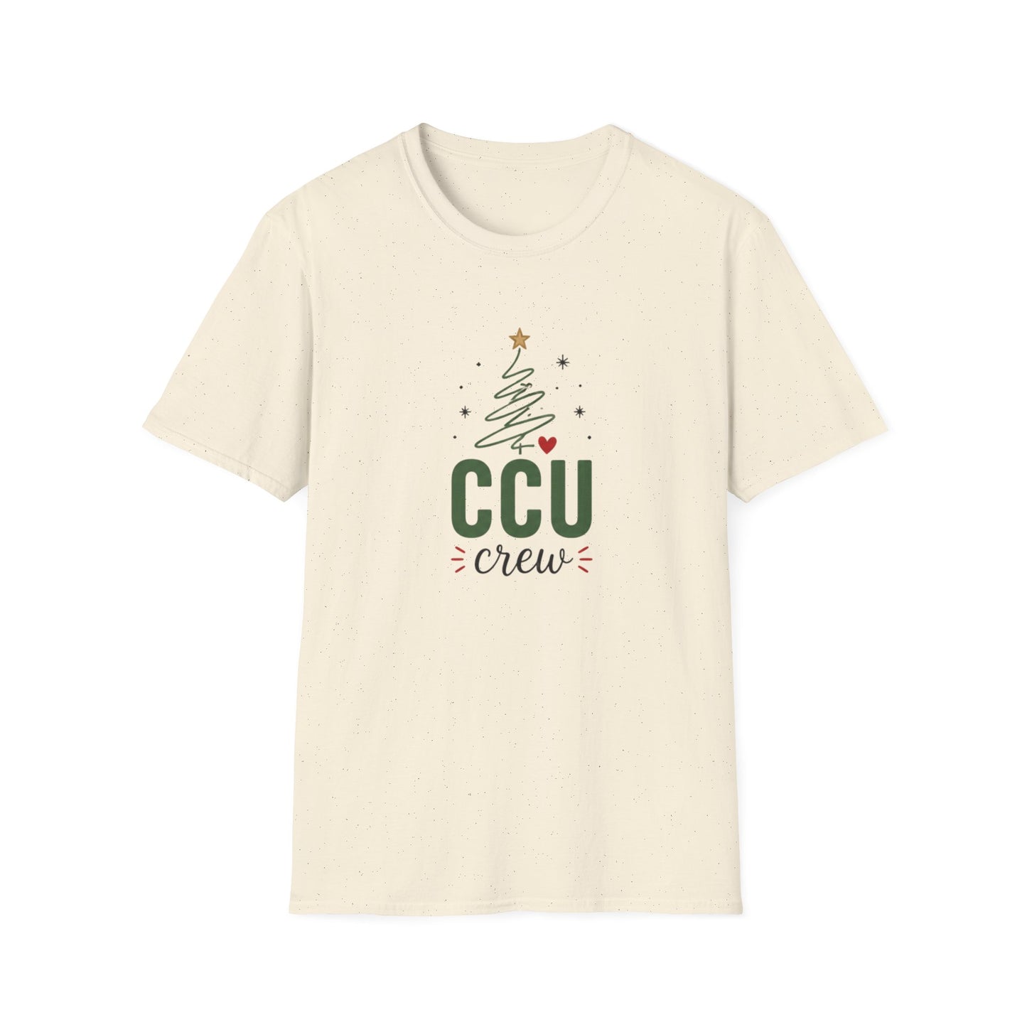 CCU Crew Christmas T-Shirt — Festive Tree Holiday Tee
