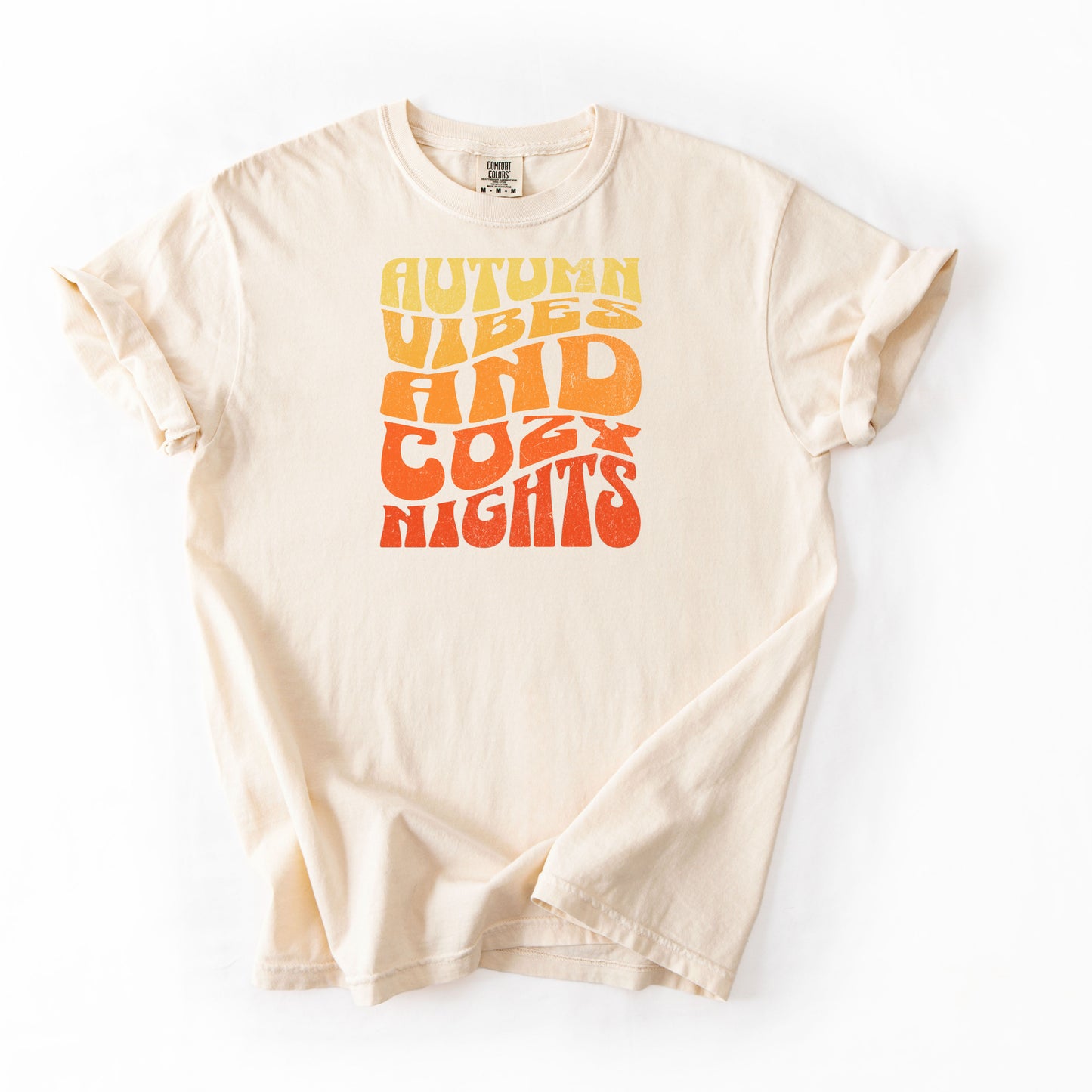 Autumn Vibes And Cozy Nights T-shirt, Womens fall tshirt, Cozy womens tshirt, Fall vibes, Oversized Tshirt, Womens Comfy shirts