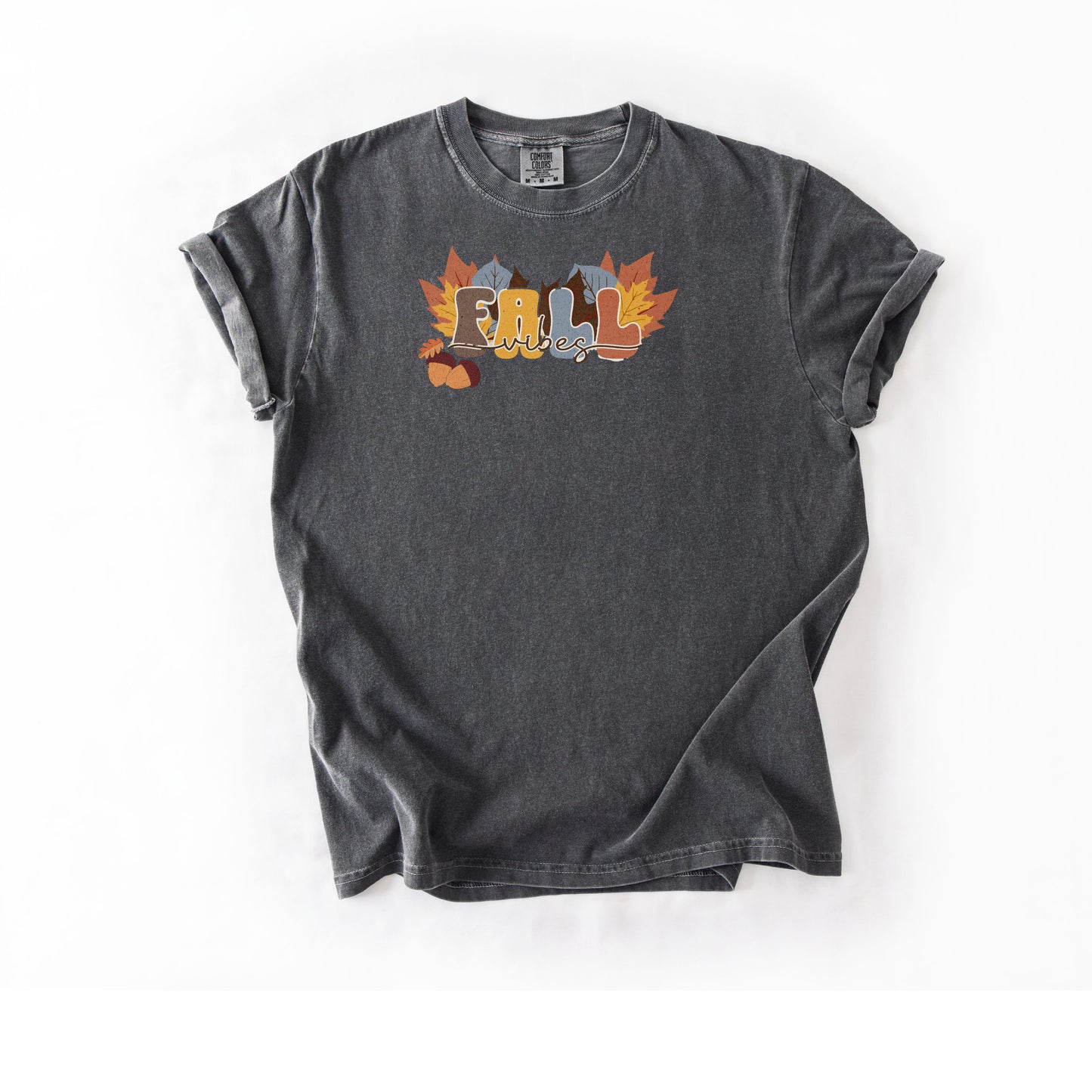 Fall Leaves Graphic Tee, Autumn Leaf Illustration T-shirt, fall vibes, fall womens tshirt, gift for her, vintage tshirt, pumpkin patch shirt