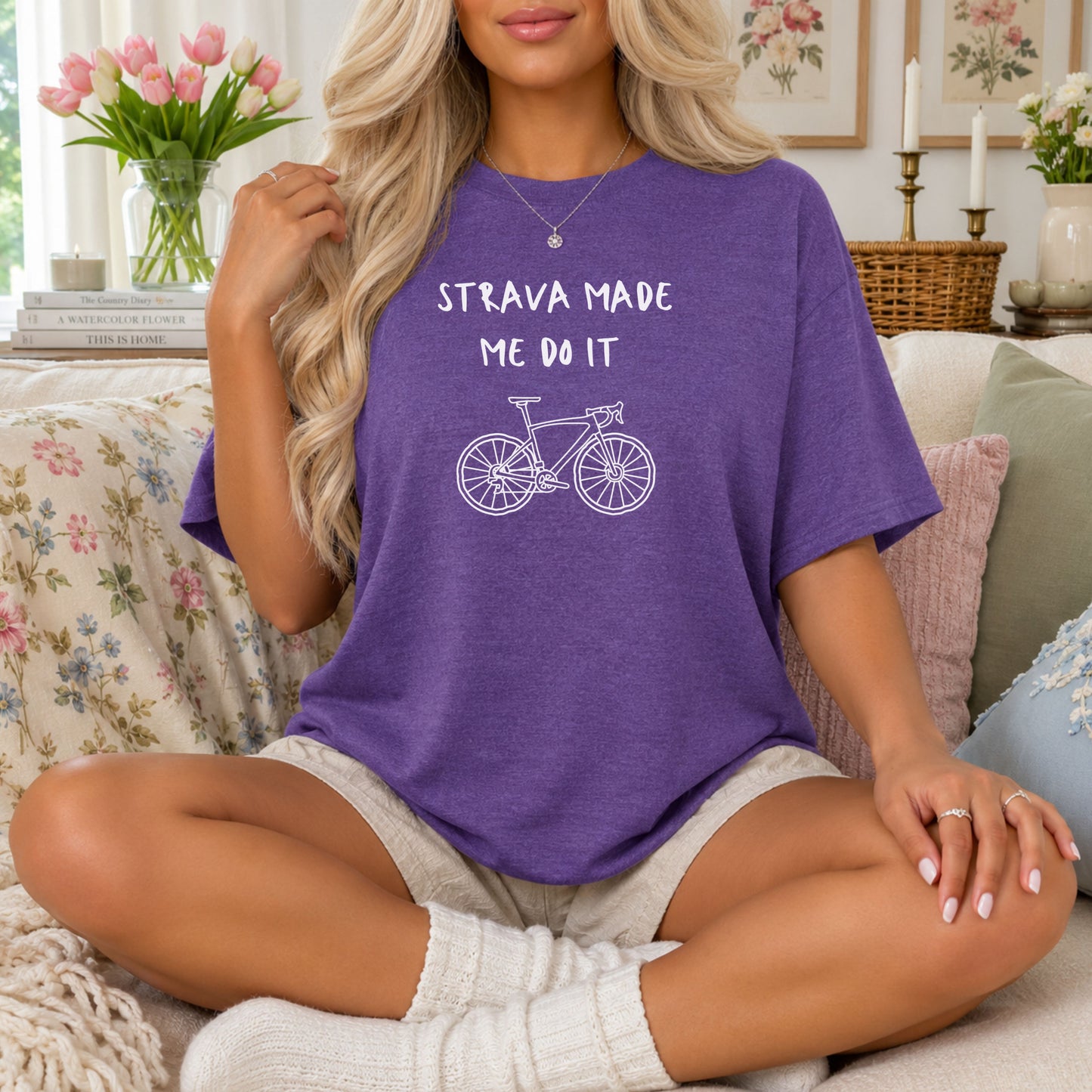 Strava Made Me Do It TShirt, Cycling shirt, biking tshirt, fitness shirt, unisex fitness wear, workout wear, humor cycling shirt, mens humor