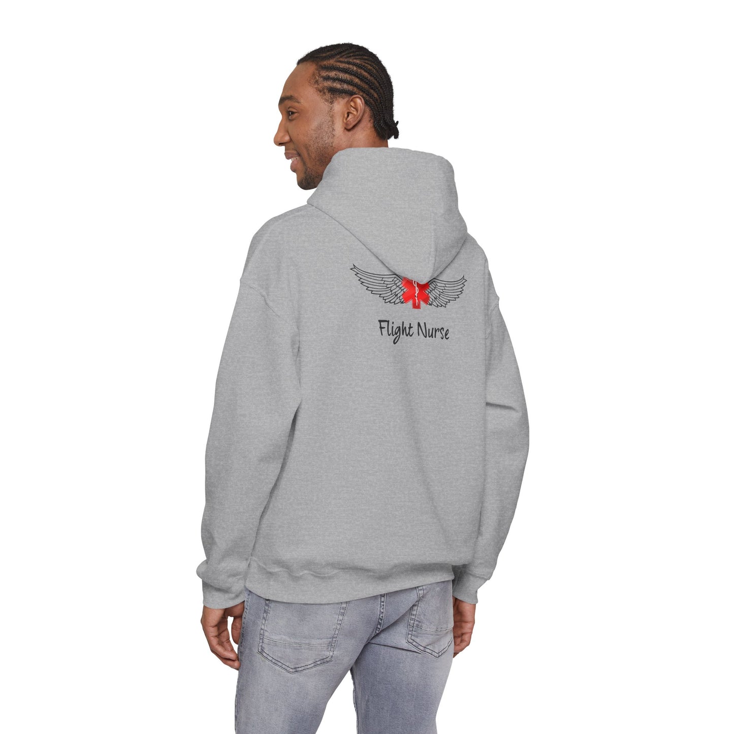 Flight Nurse Wings Hooded Sweatshirt