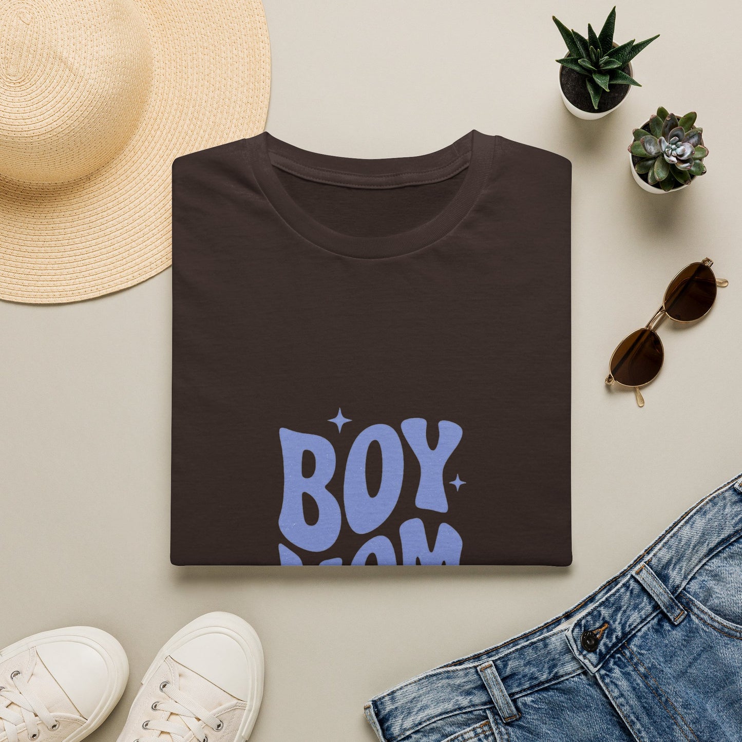 Boy Mom T-Shirt — Retro Lilac "Boy Mom Club" Tee