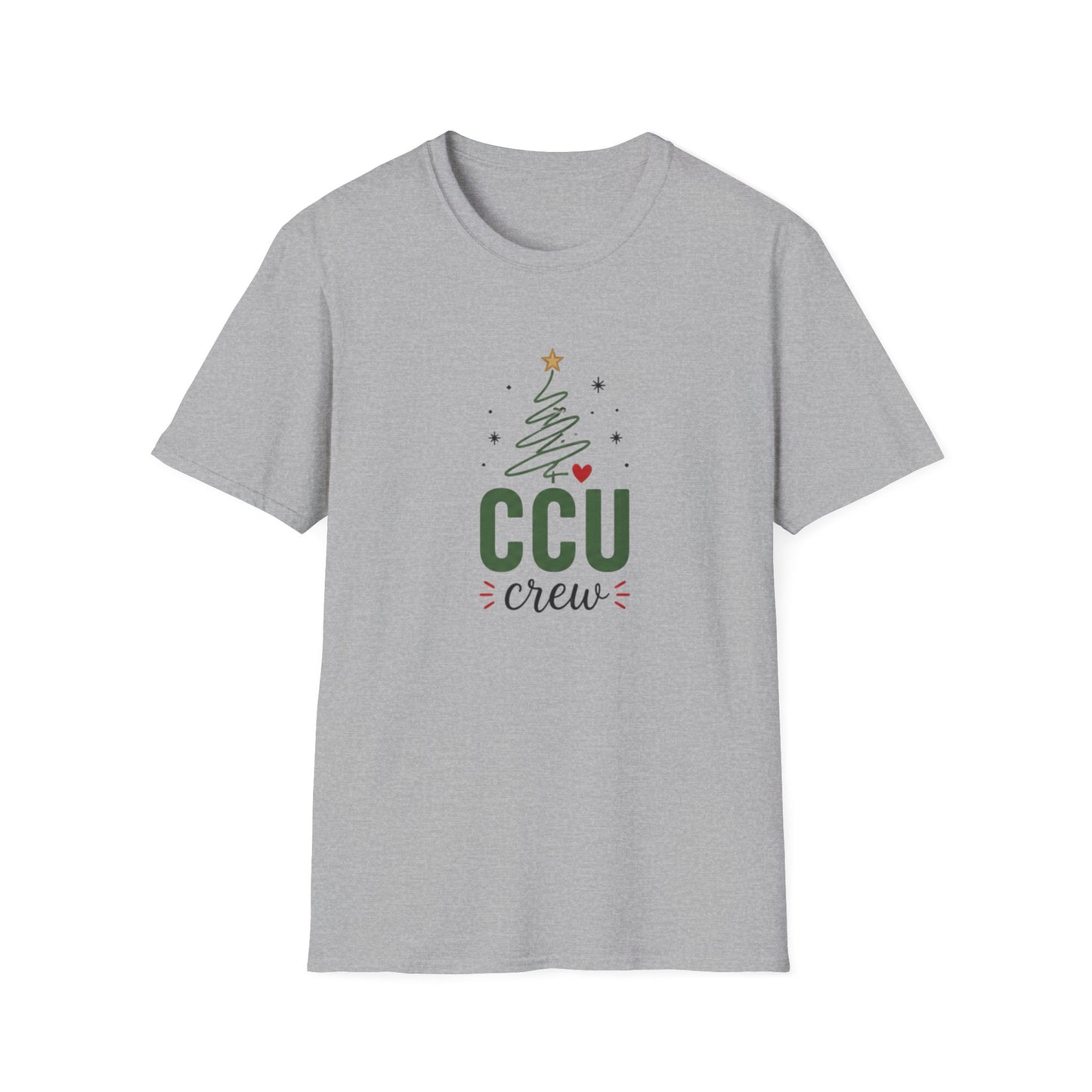 CCU Crew Christmas T-Shirt — Festive Tree Holiday Tee