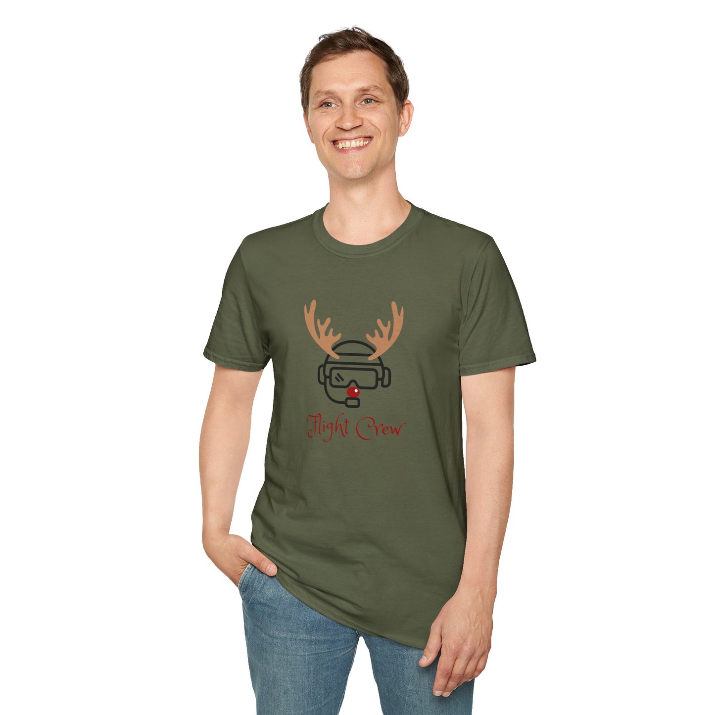 Flight Crew Reindeer T-Shirt