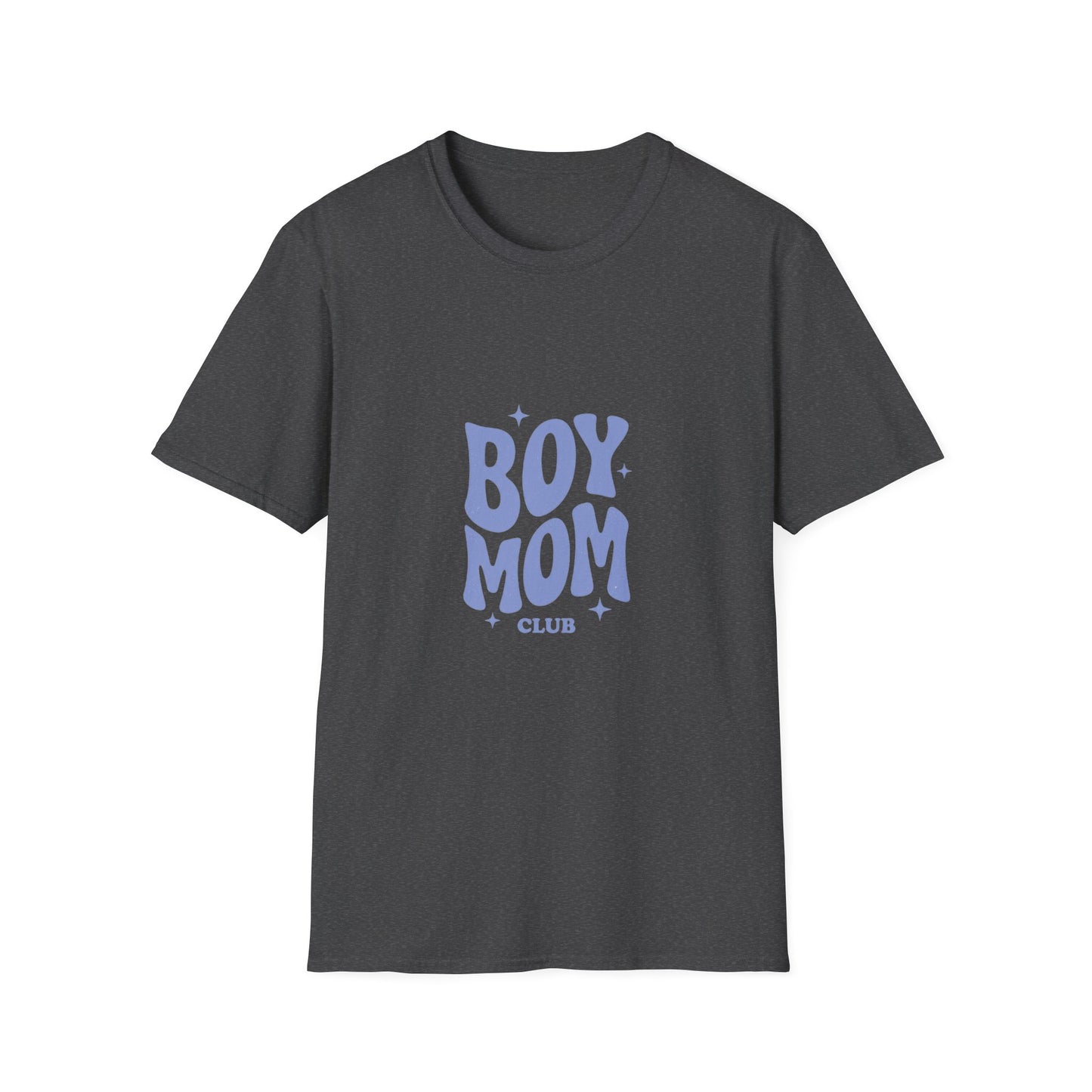 Boy Mom T-Shirt — Retro Lilac "Boy Mom Club" Tee