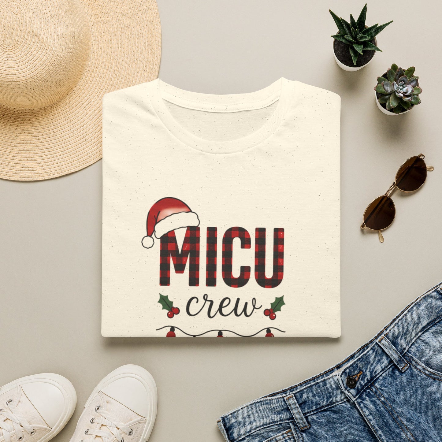 MICU Crew T-Shirt — Christmas Nurse Holiday Tee