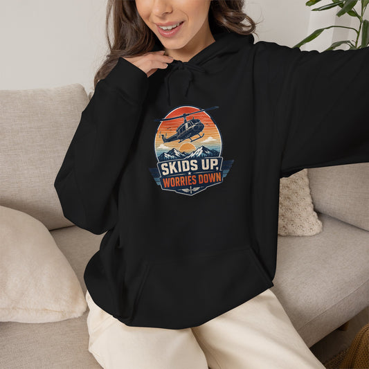 Skis Up Worries Down Hoodie HEMS Hoodie