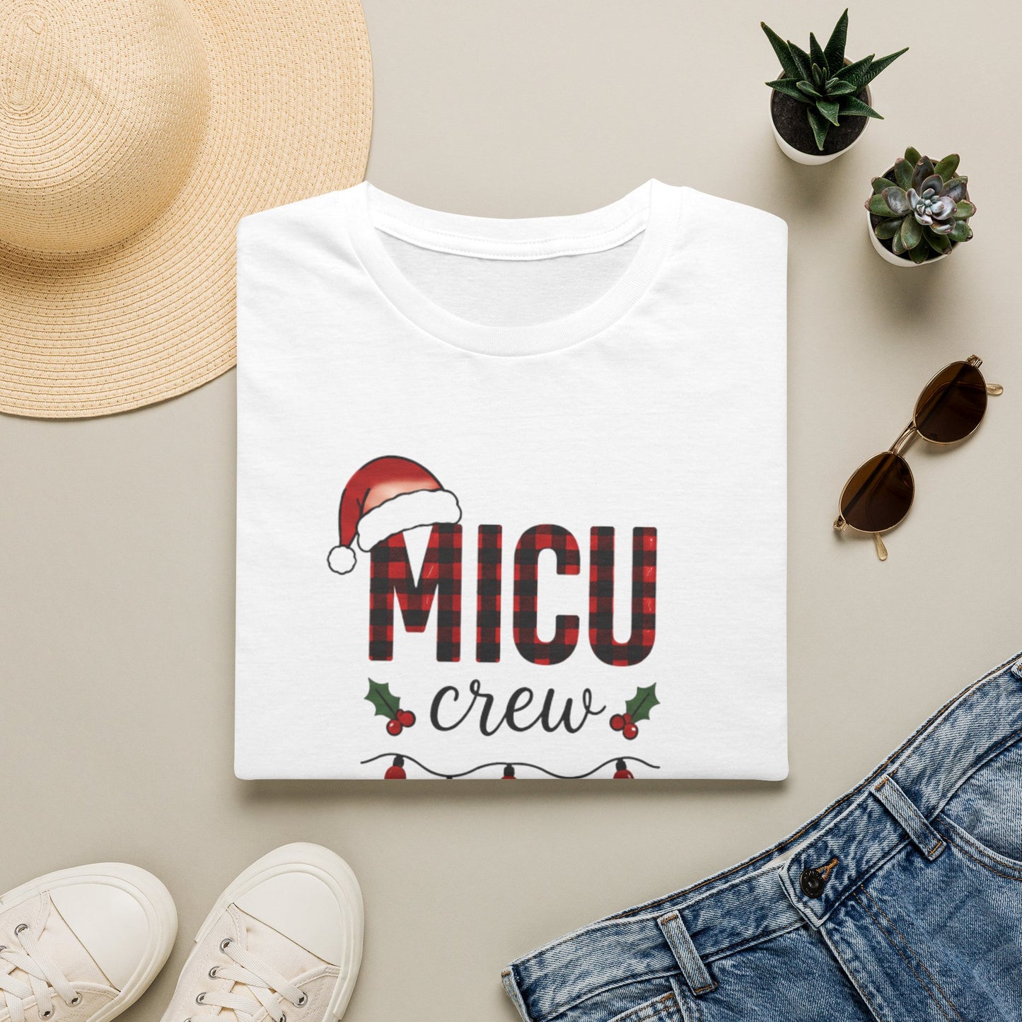 MICU Crew T-Shirt — Christmas Nurse Holiday Tee