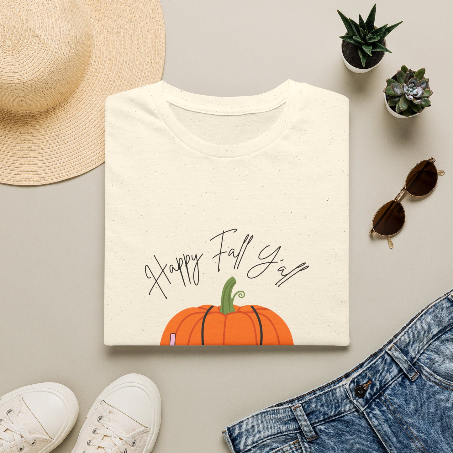 Happy Fall Y'all Pumpkin T-Shirt