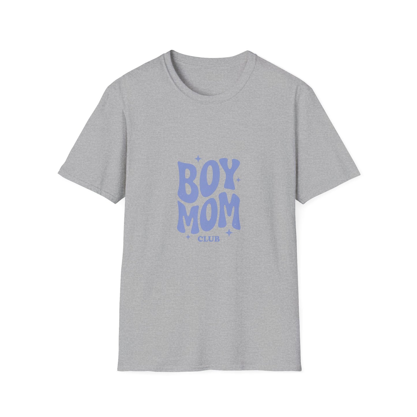 Boy Mom T-Shirt — Retro Lilac "Boy Mom Club" Tee