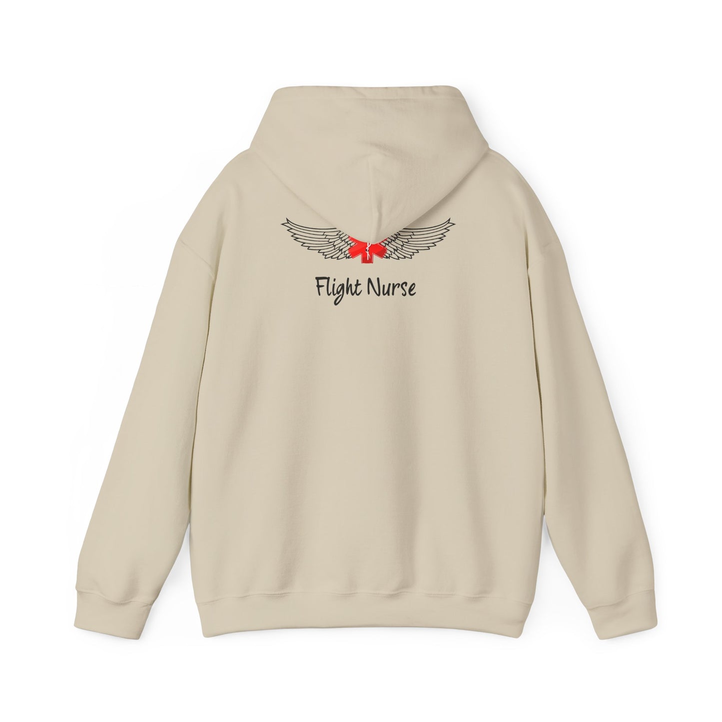 Flight Nurse Wings Hooded Sweatshirt