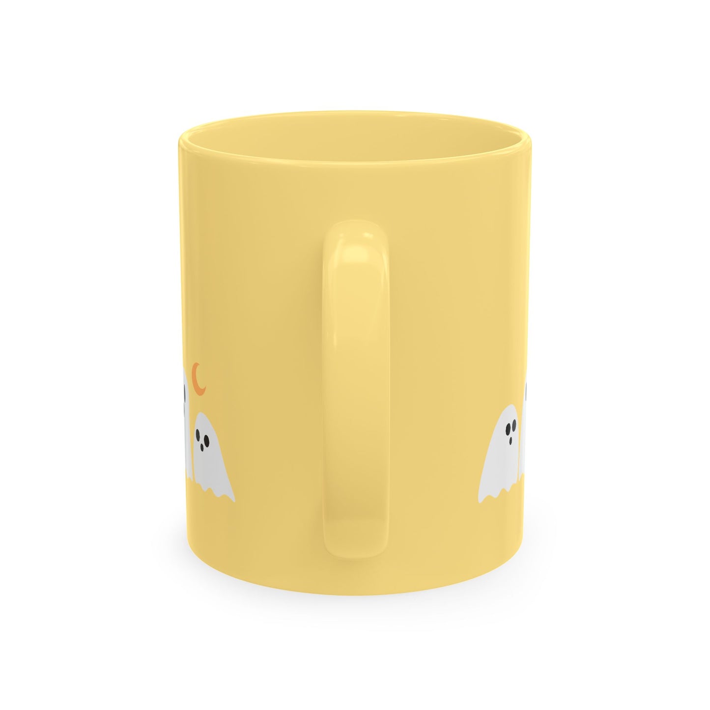 Momster Ceramic Mug — Halloween Mom Coffee Cup with Ghosts & Bat