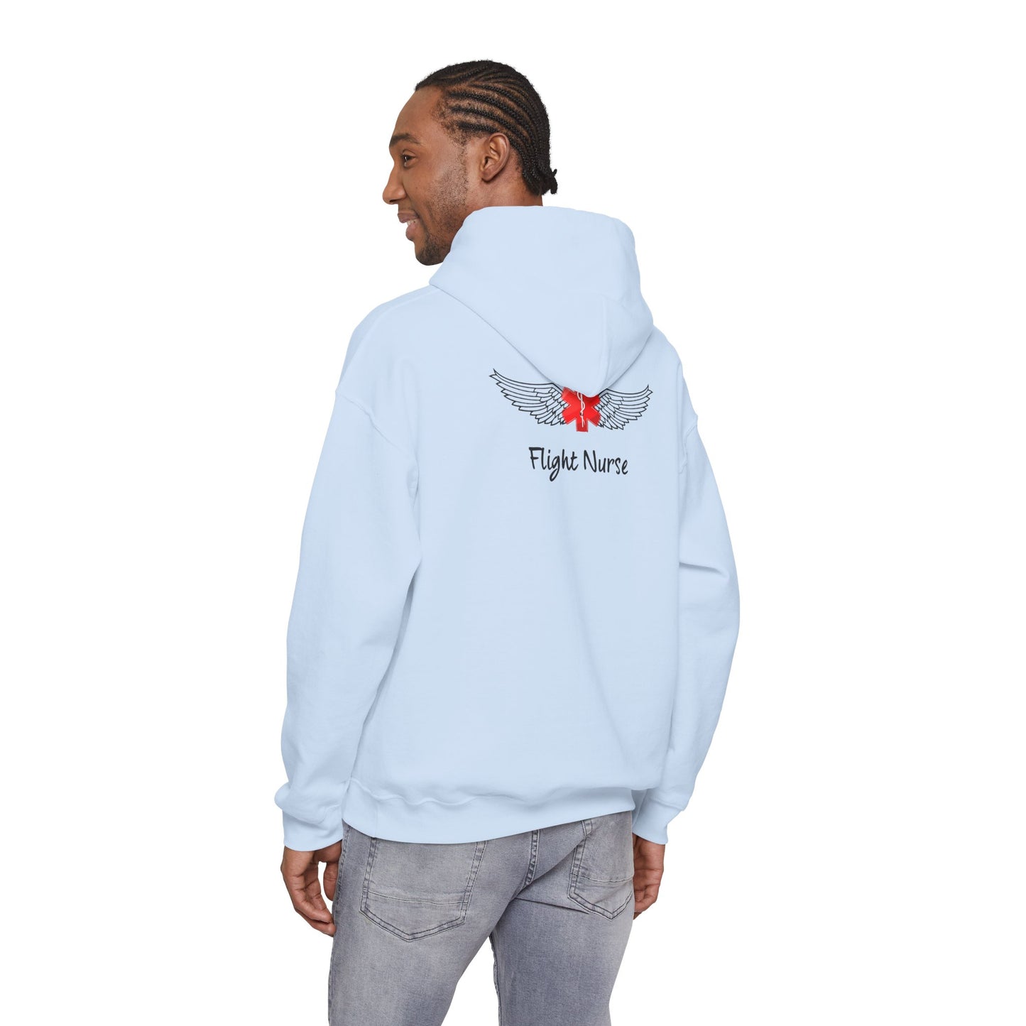 Flight Nurse Wings Hooded Sweatshirt