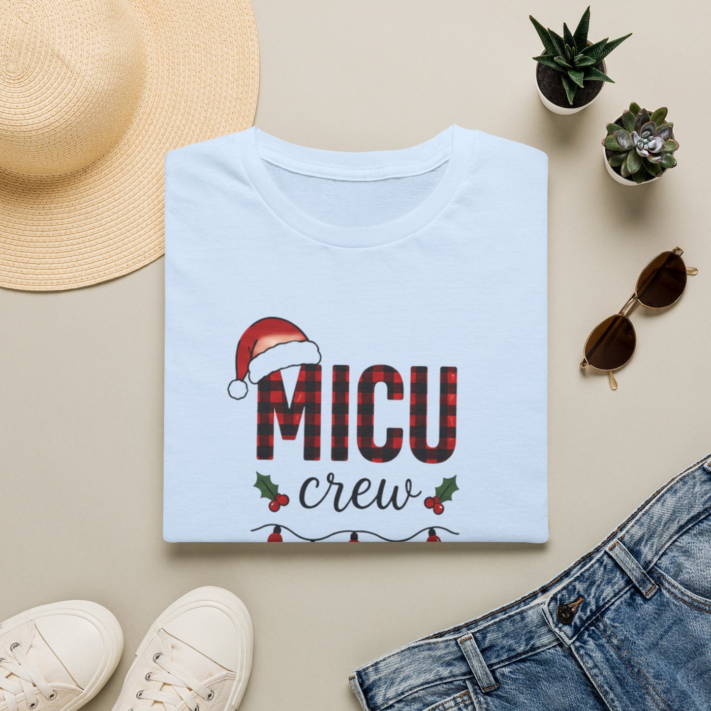 MICU Crew T-Shirt — Christmas Nurse Holiday Tee