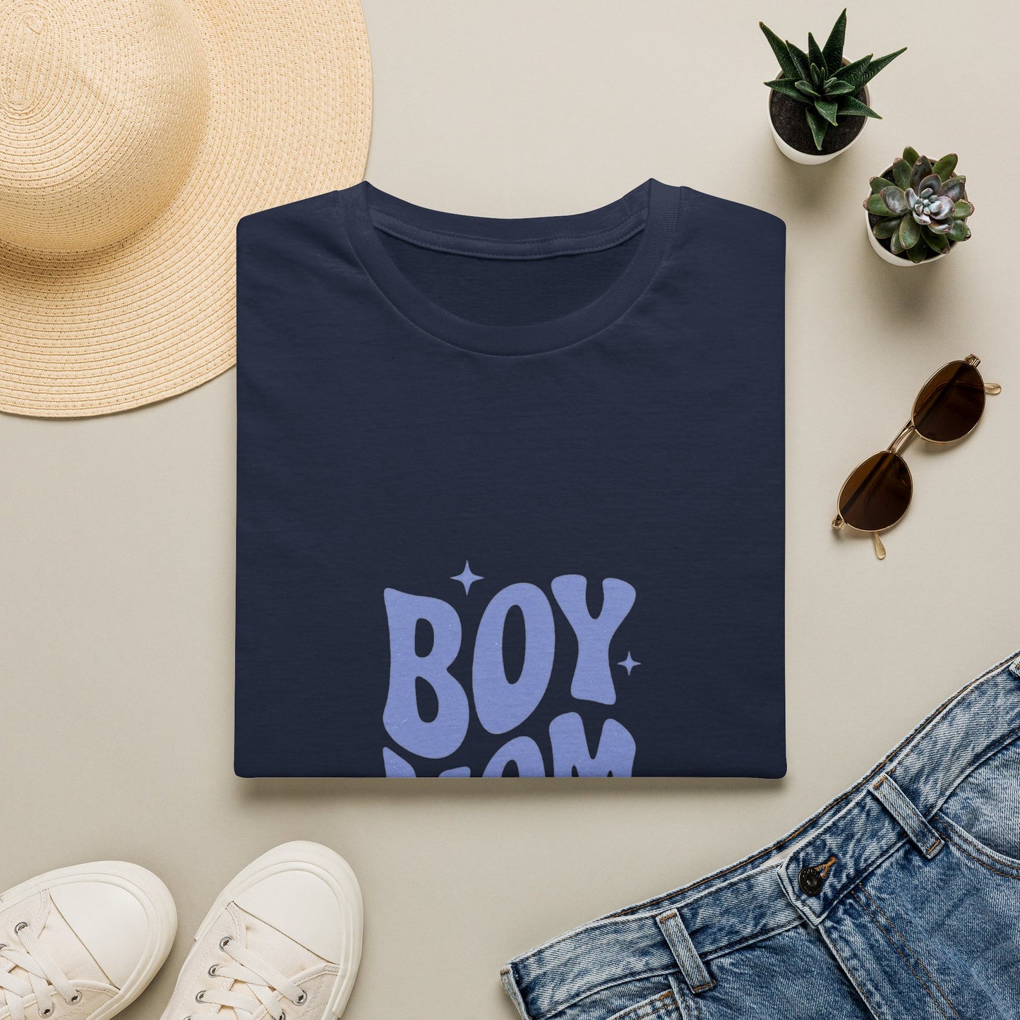 Boy Mom T-Shirt — Retro Lilac "Boy Mom Club" Tee
