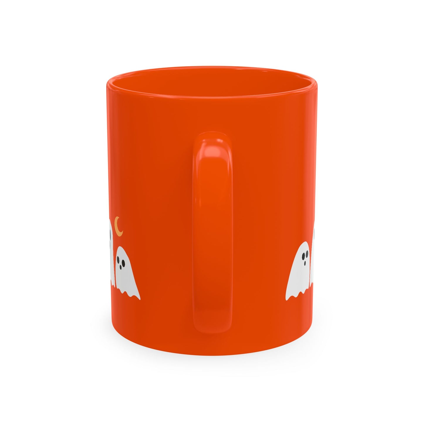 Momster Ceramic Mug — Halloween Mom Coffee Cup with Ghosts & Bat