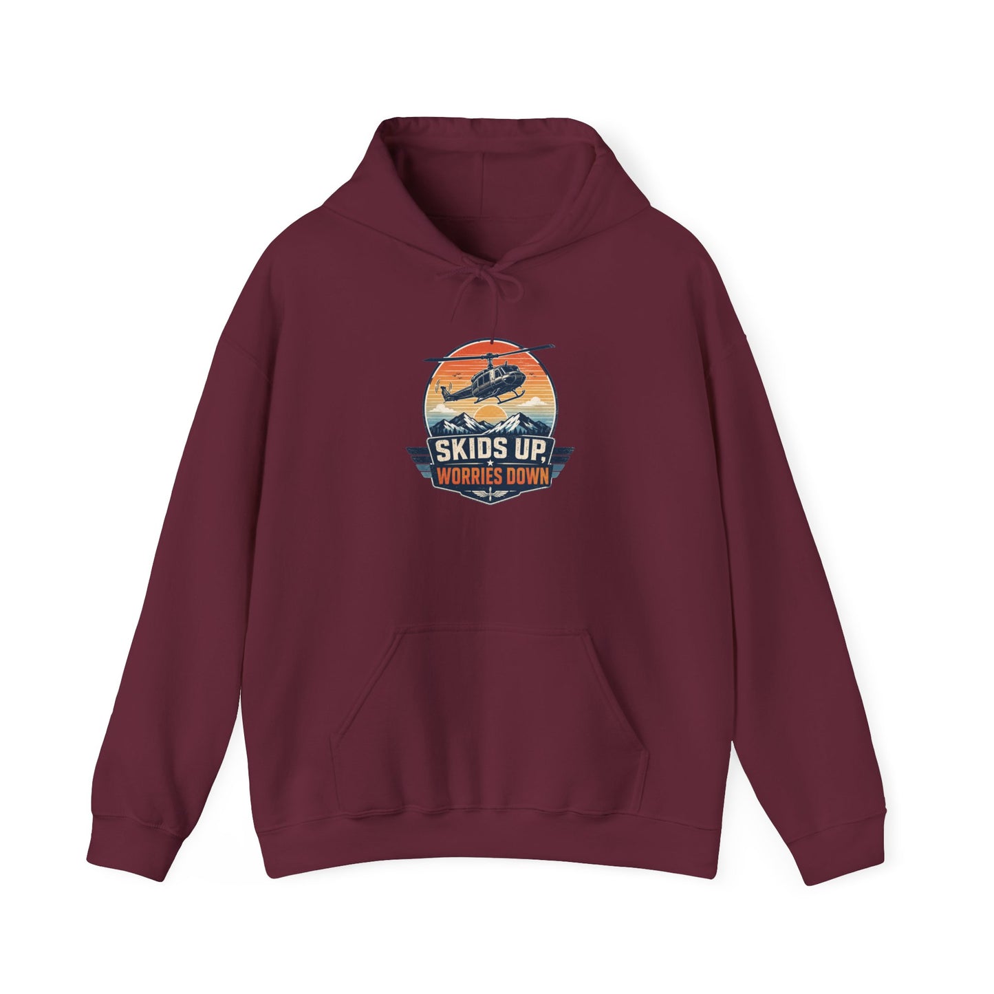 Skis Up Worries Down Hoodie HEMS Hoodie