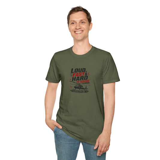 Helicopter T-Shirt — "Loud, Fast & Hard to Ignore" Aviation Tee