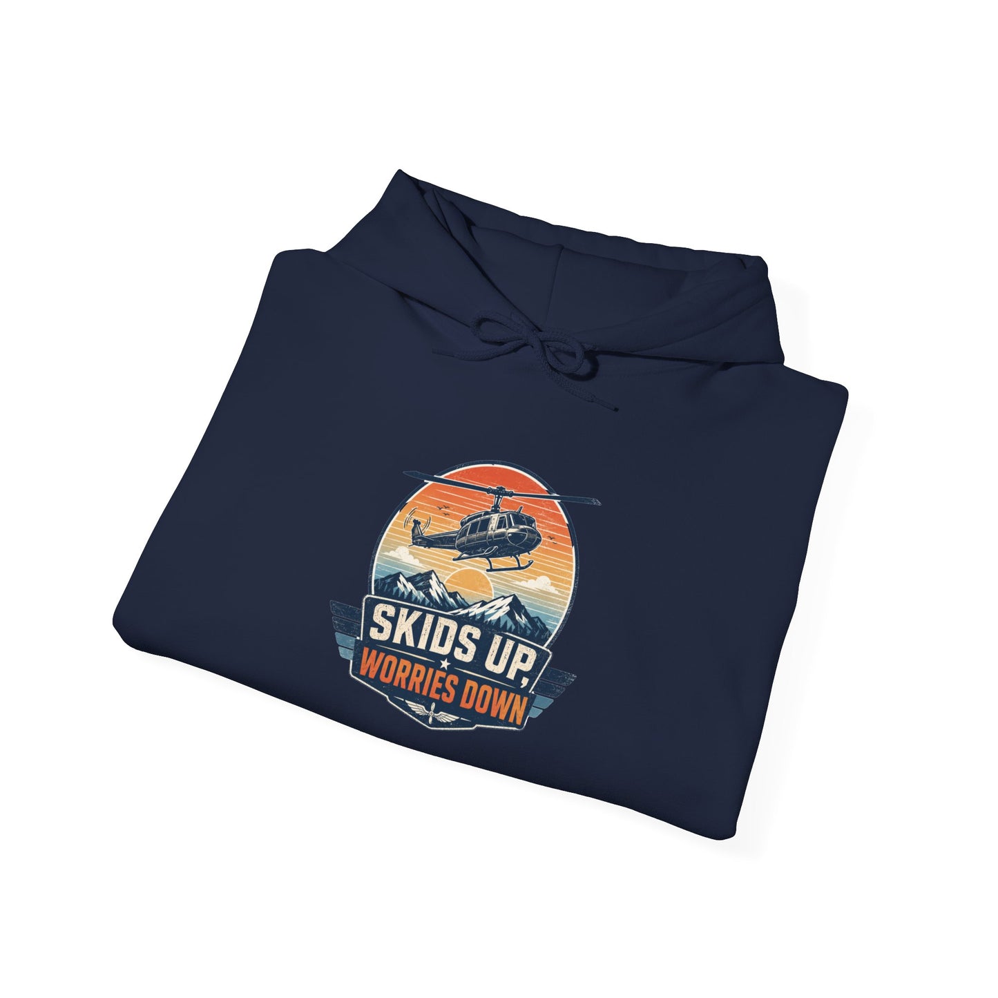 Skis Up Worries Down Hoodie HEMS Hoodie