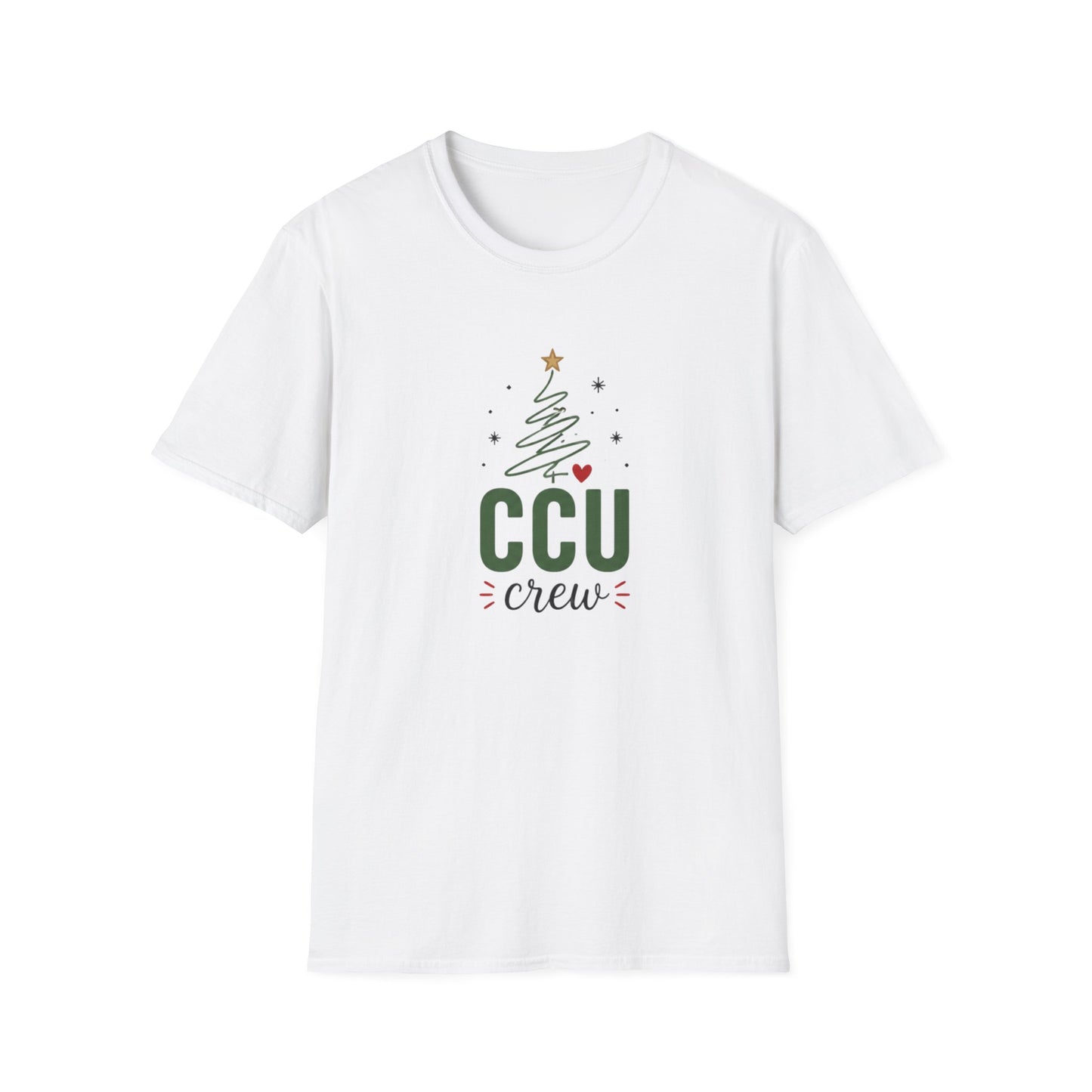 CCU Crew Christmas T-Shirt — Festive Tree Holiday Tee