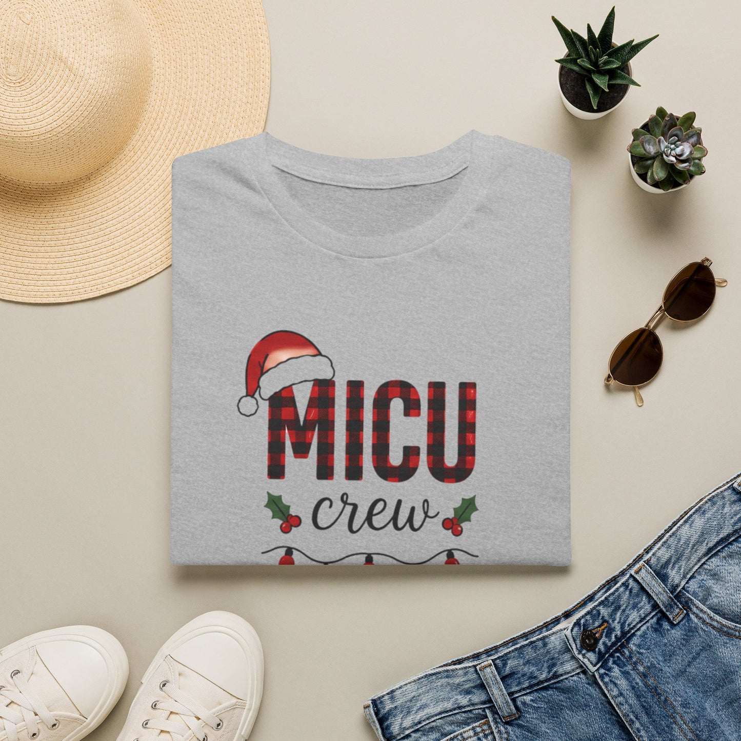 MICU Crew T-Shirt — Christmas Nurse Holiday Tee