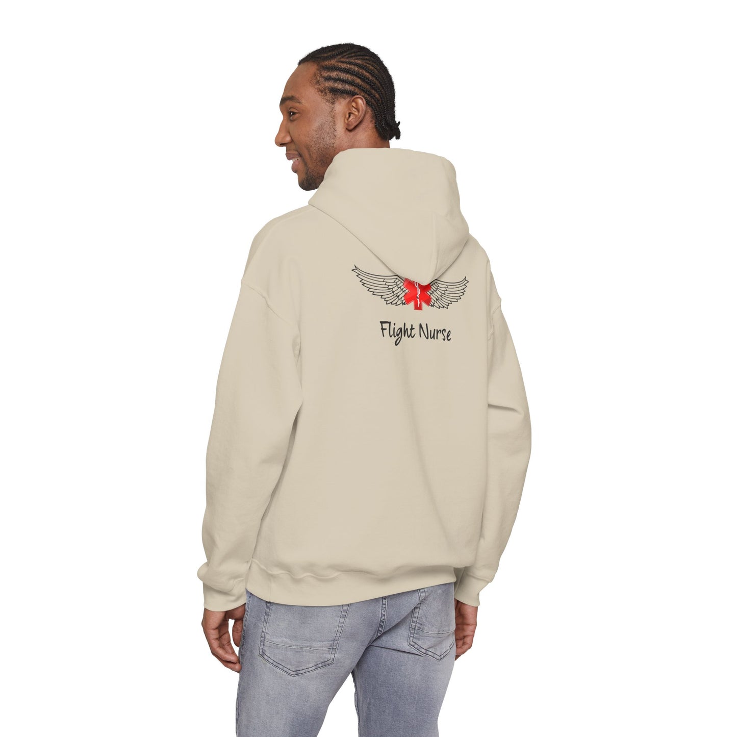 Flight Nurse Wings Hooded Sweatshirt